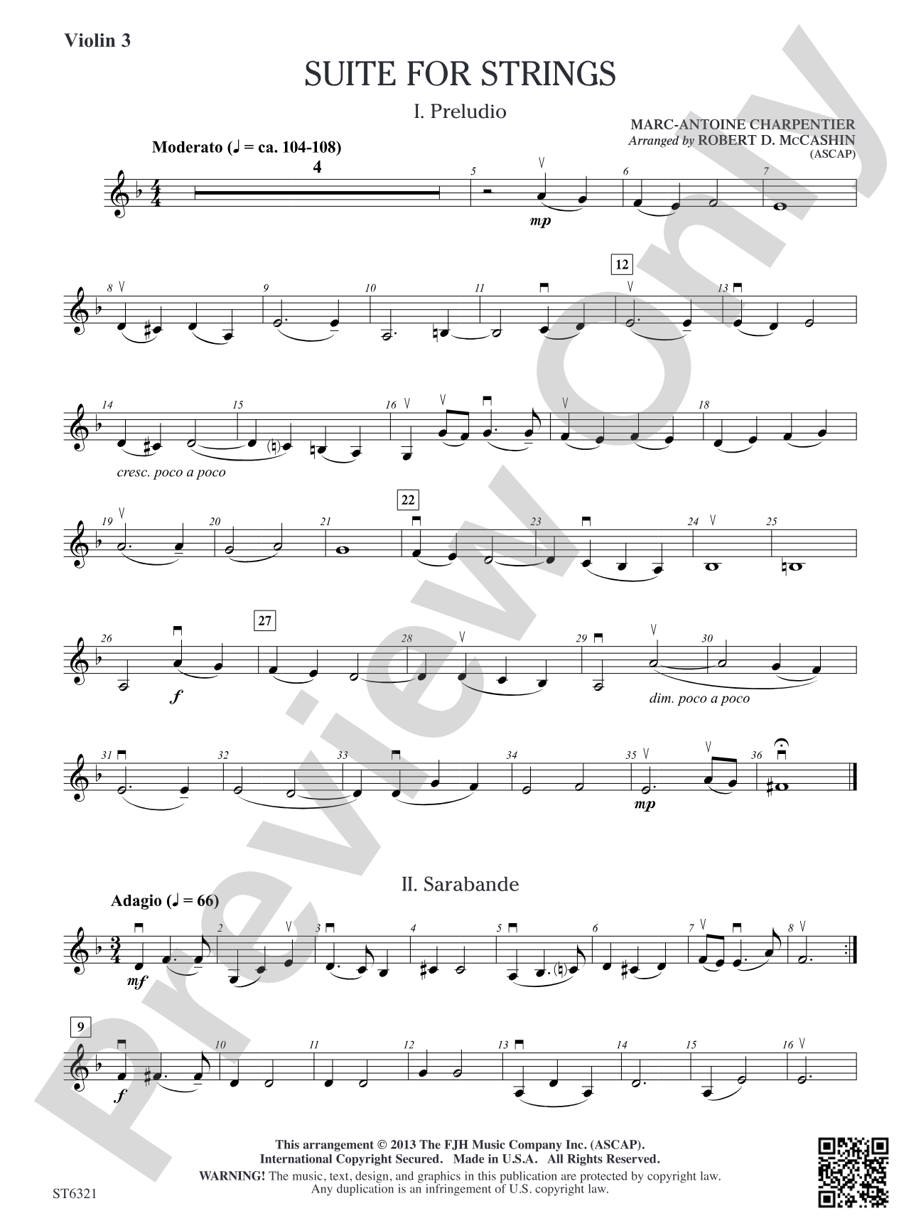 Suite for Strings: Violin 3 (Viola T.C.)