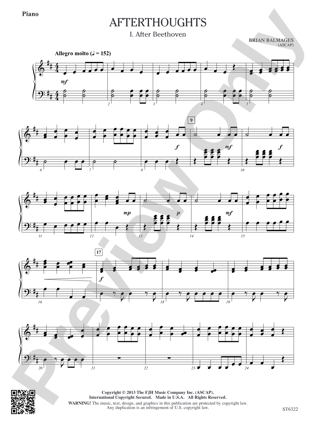 Afterthoughts: Piano