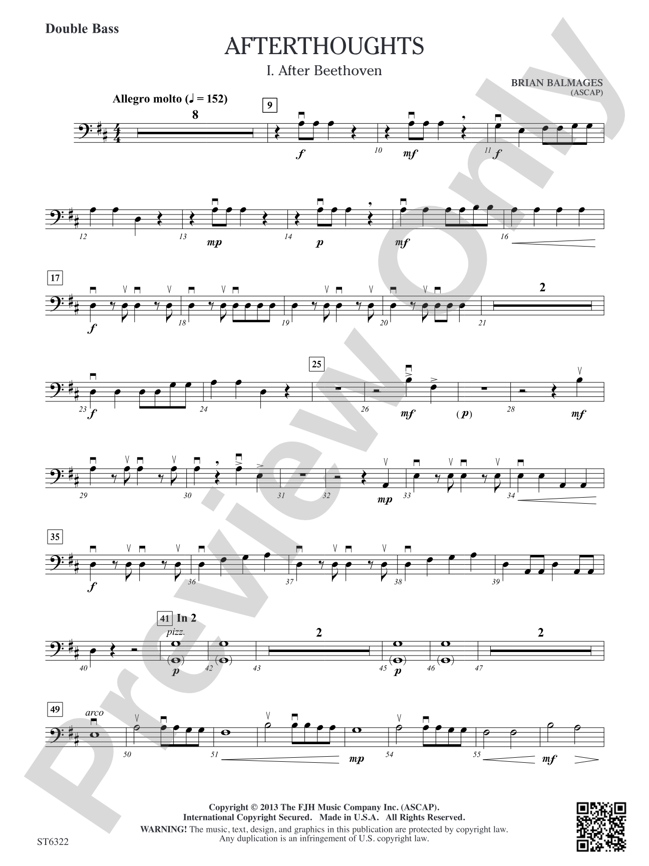 Afterthoughts: Double Bass