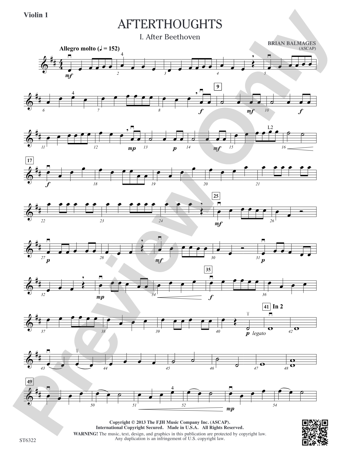 Afterthoughts: Violin 1