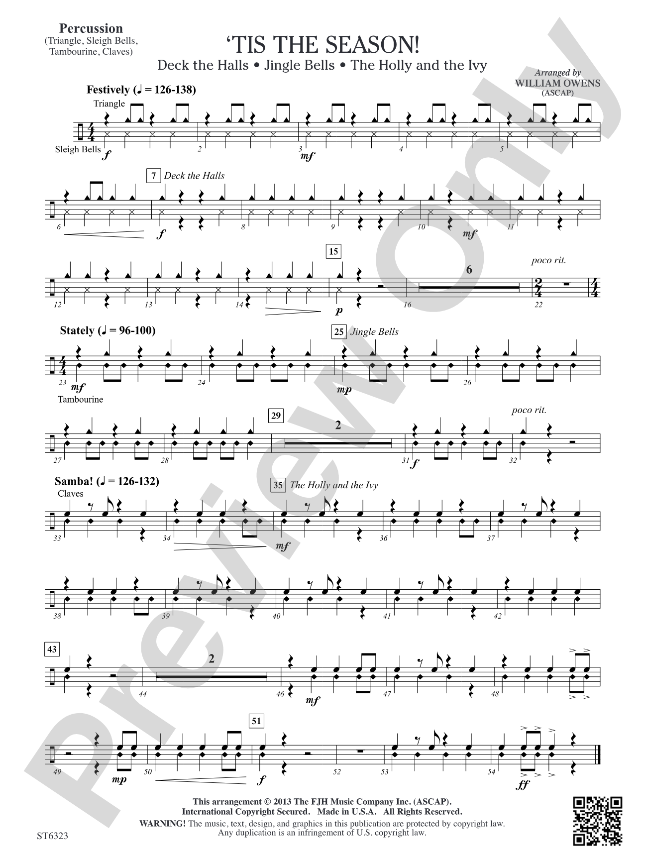 Tis the Season!: Percussion (opt.)