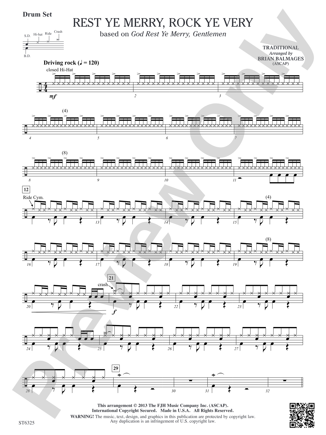 Rest Ye Merry, Rock Ye Very: Drum Set