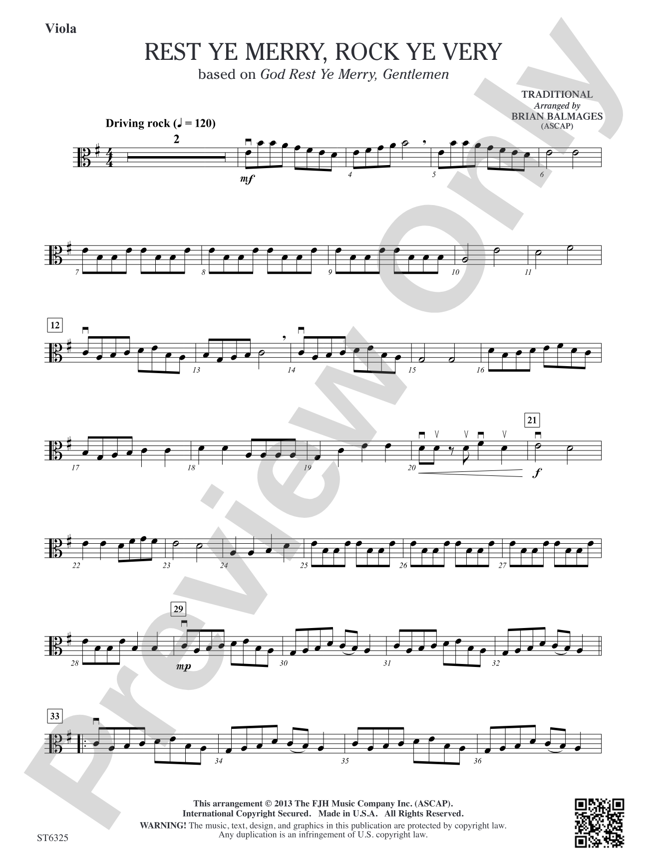 Rest Ye Merry, Rock Ye Very: Viola