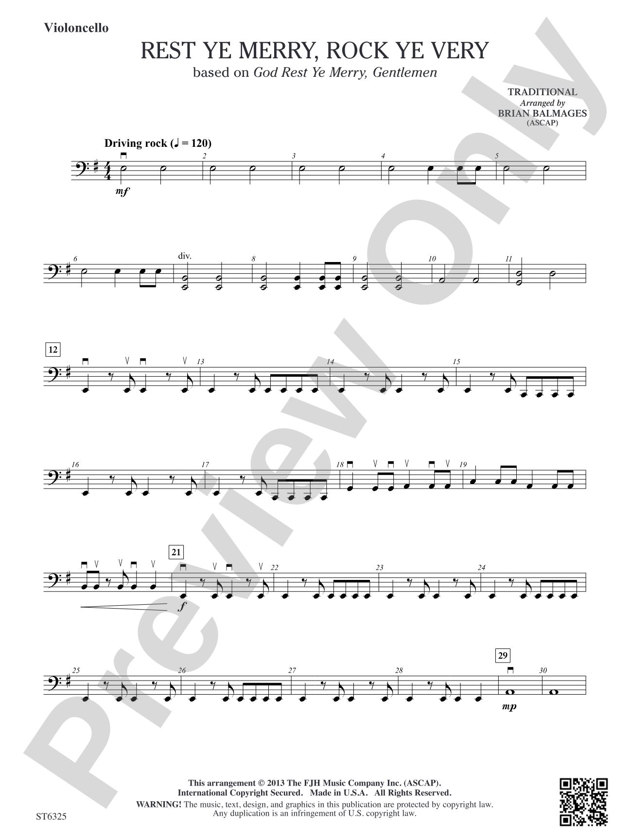Rest Ye Merry, Rock Ye Very: Violoncello