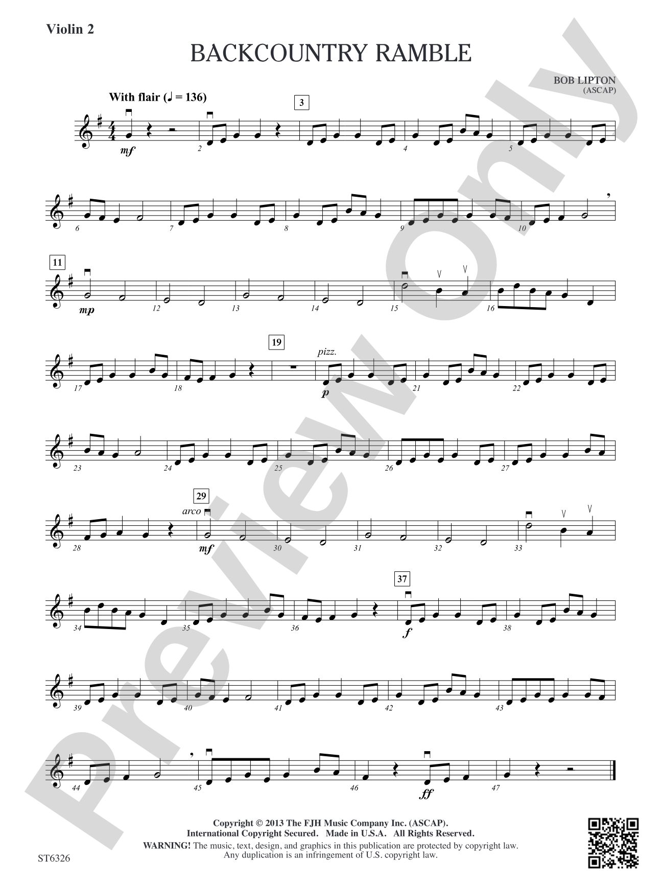 Backcountry Ramble: Violin 2 (Viola T.C.)