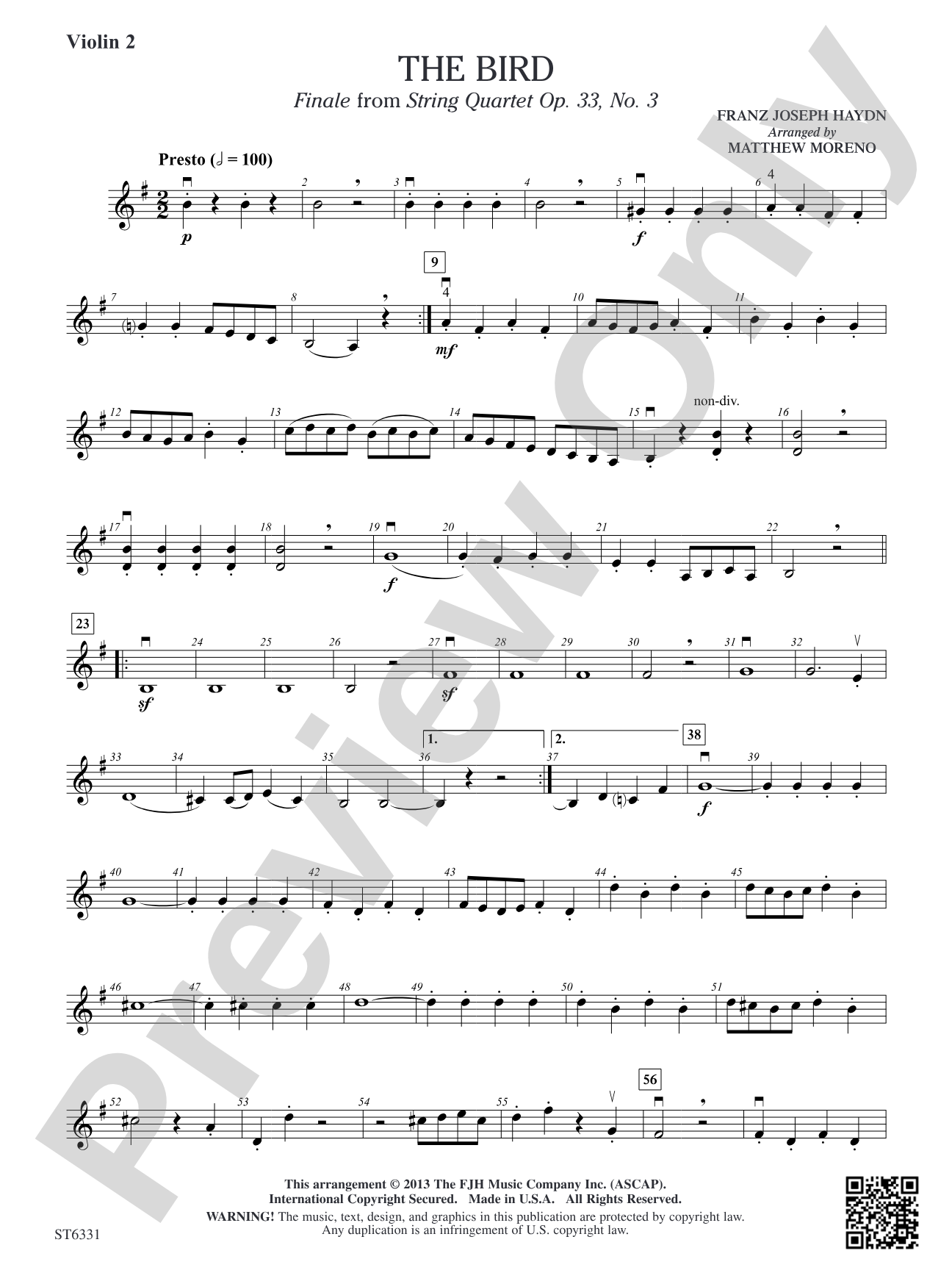 The Bird: Violin 2