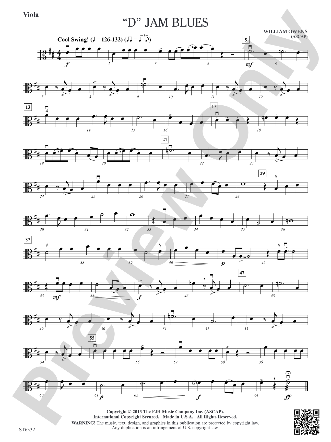 D Jam Blues: Viola