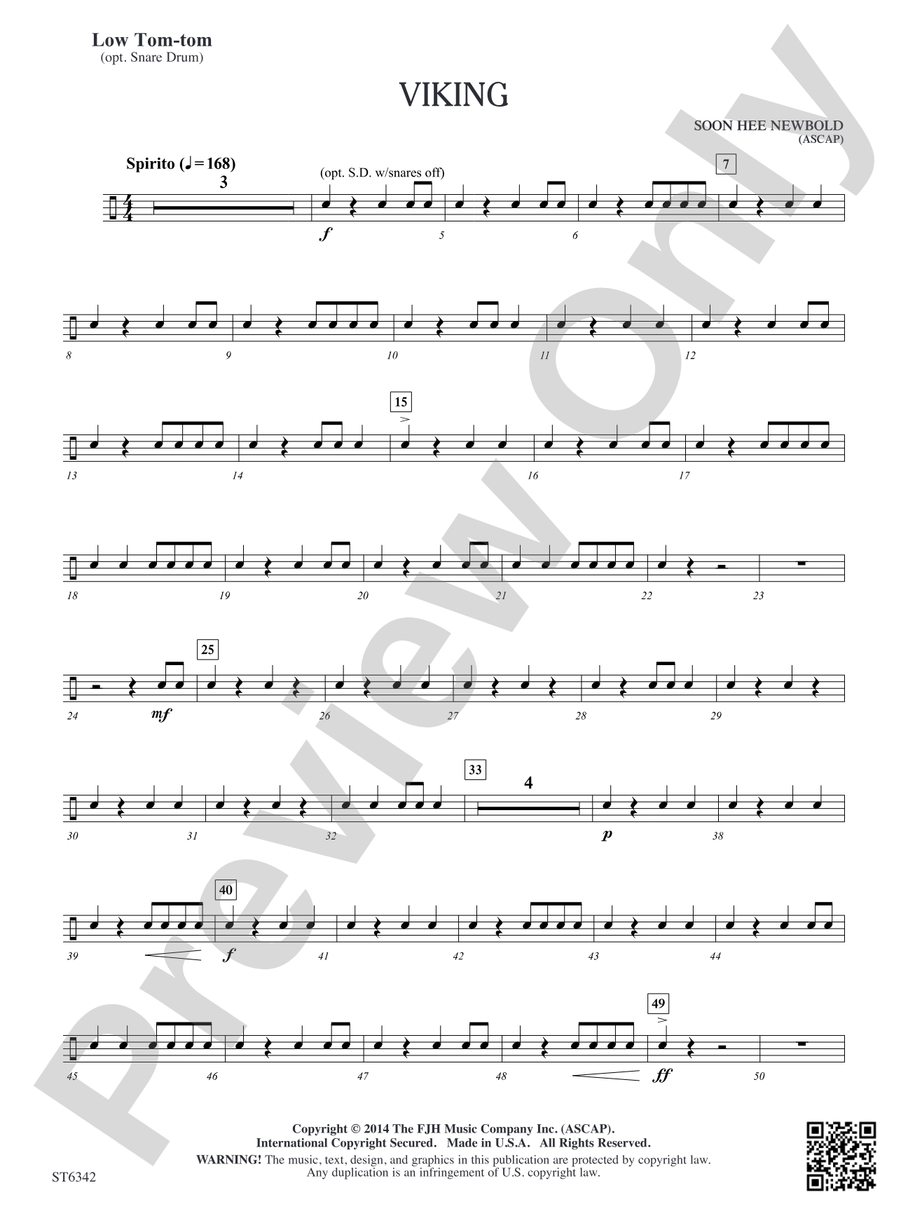Viking: Low Tom-tom (opt. Snare Drum)
