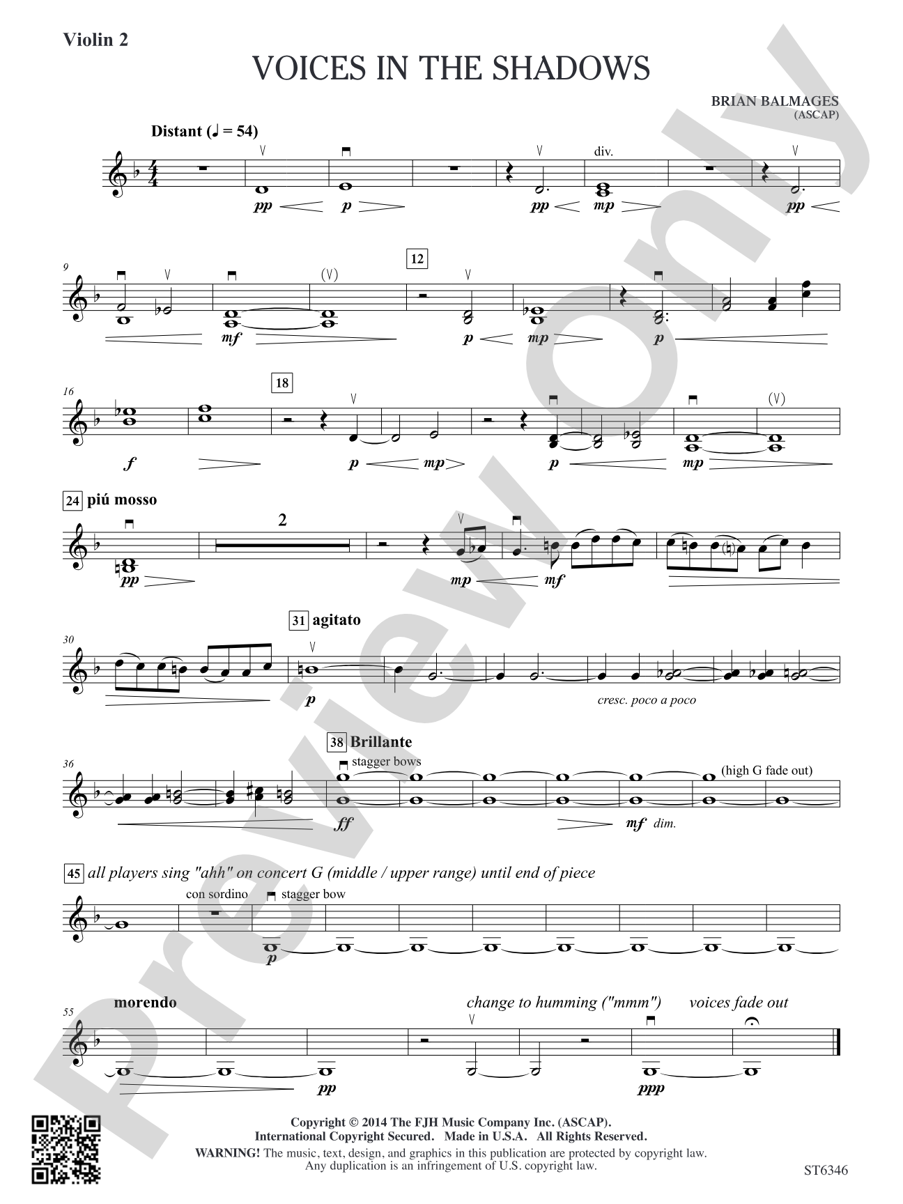 Voices in the Shadows: Violin 2