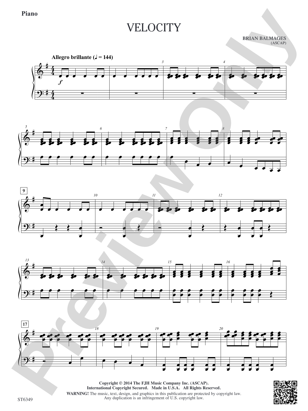 Velocity: Piano