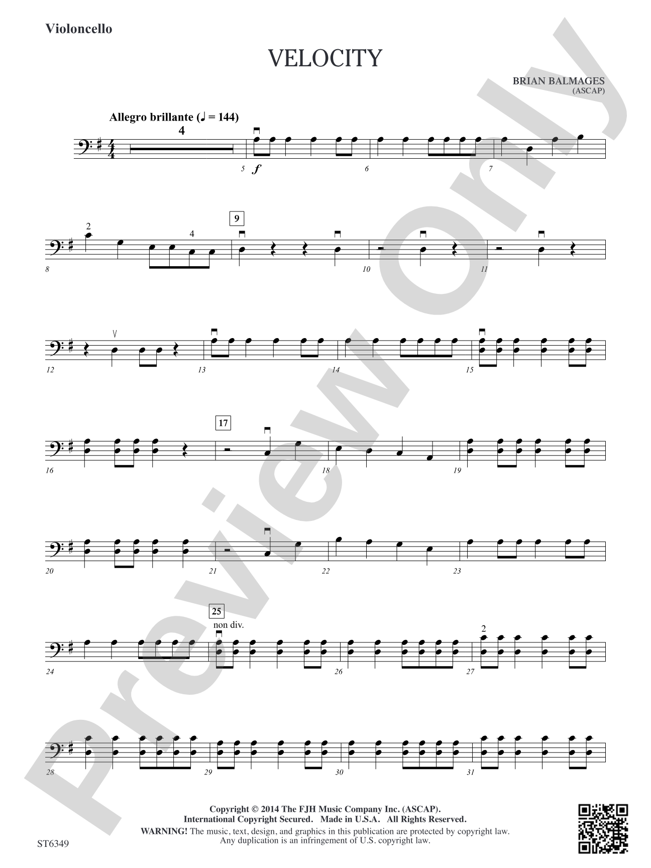 Velocity: Violoncello