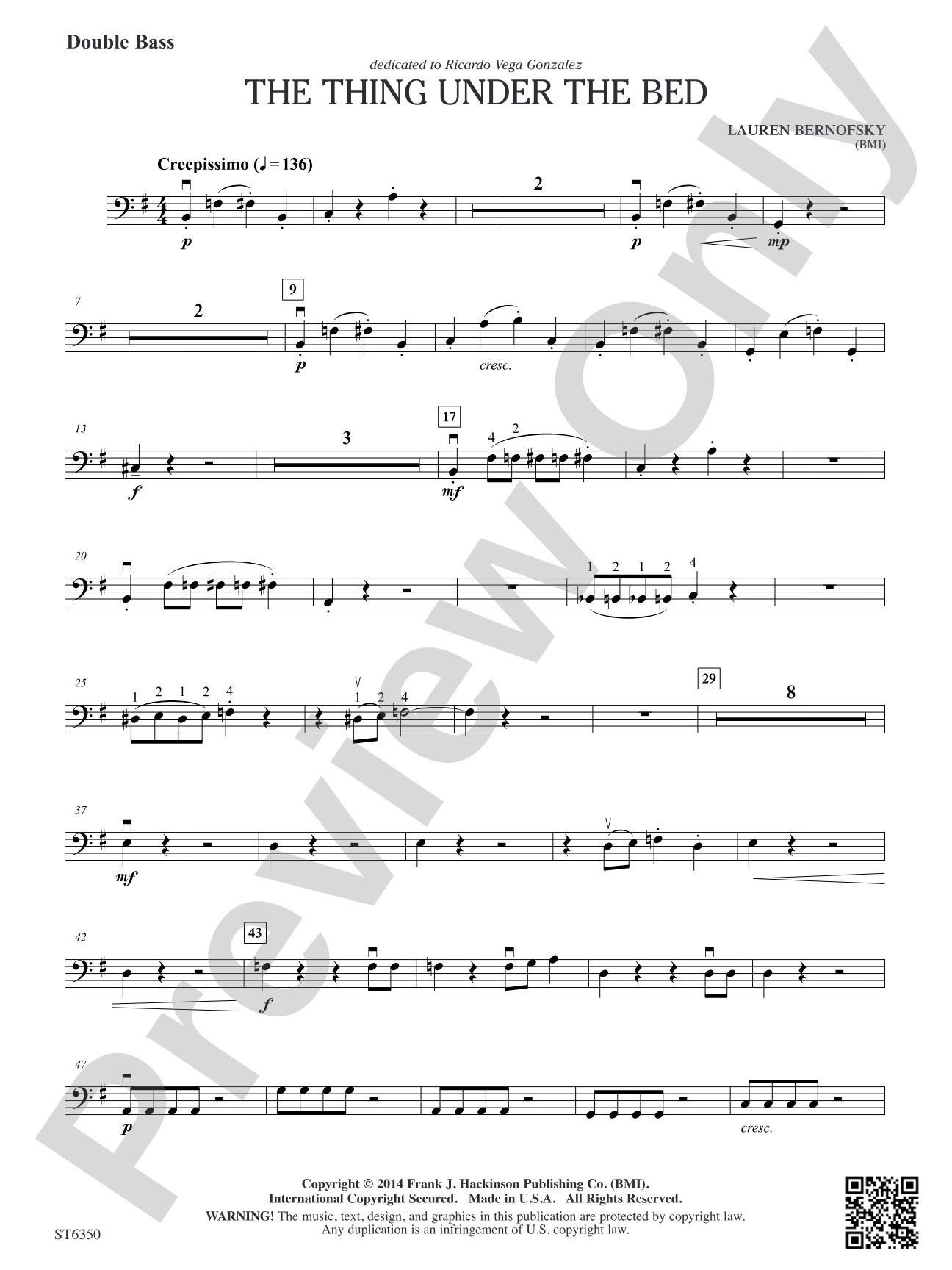 The Thing Under The Bed: Double Bass