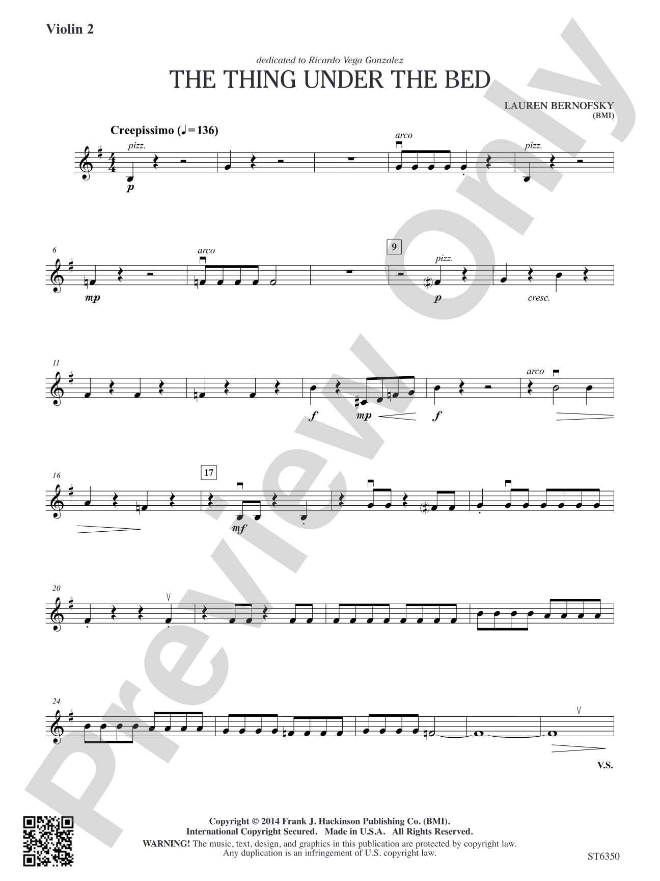 The Thing Under The Bed: Violin 2