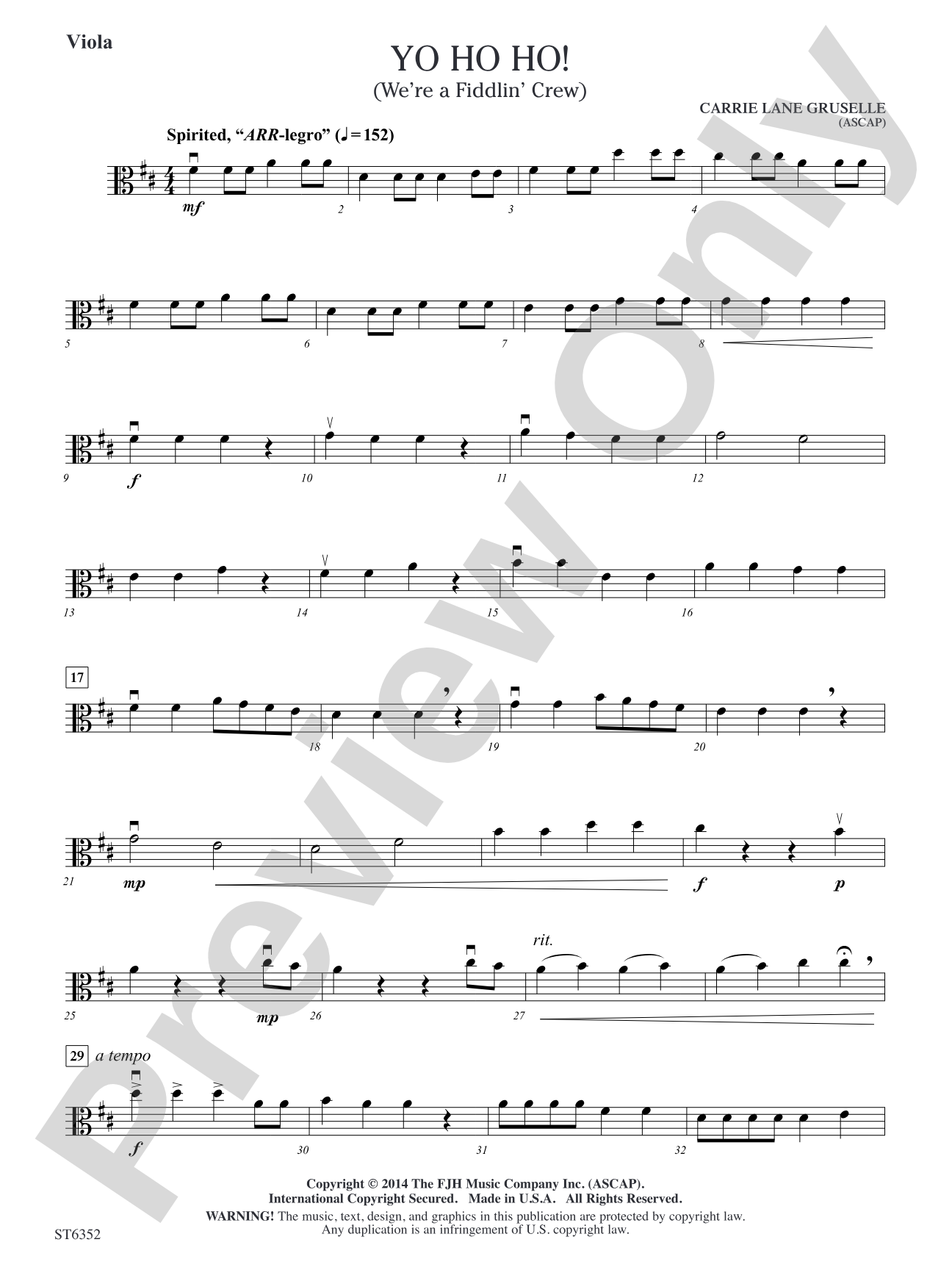 Yo Ho Ho!: Viola