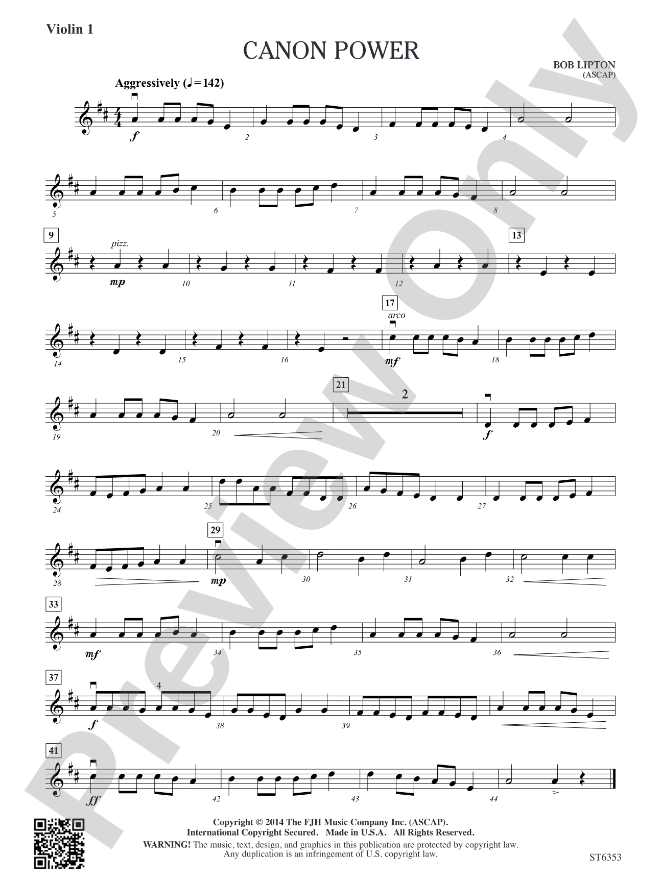 Canon Power: Violin 1