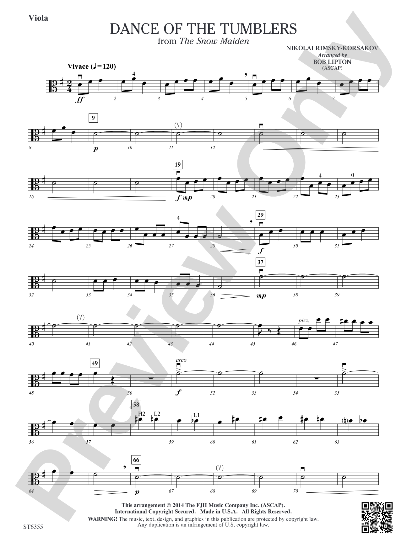 Dance of the Tumblers: Viola
