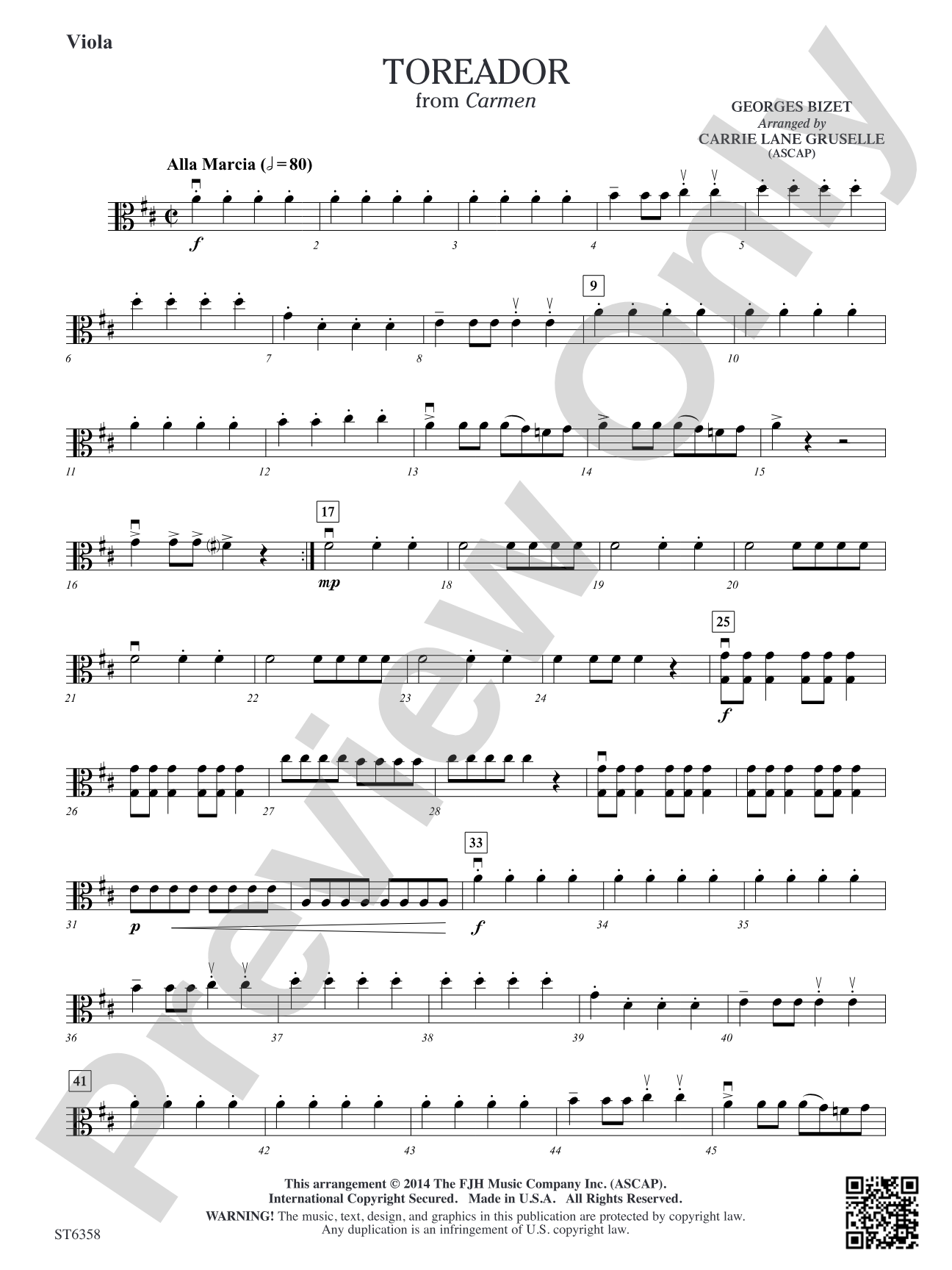 Toreador: Viola