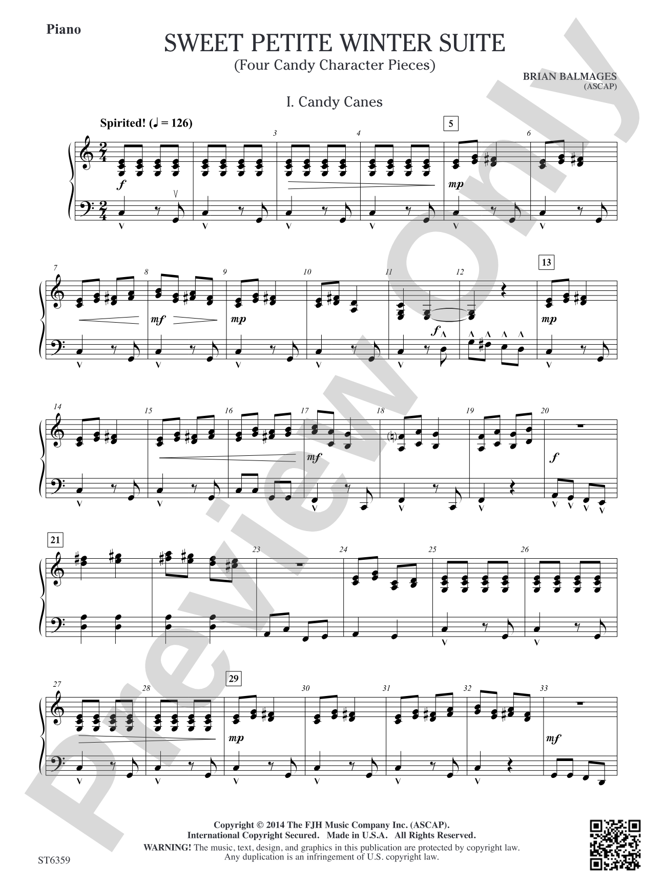 Sweet Petite Winter Suite: Piano