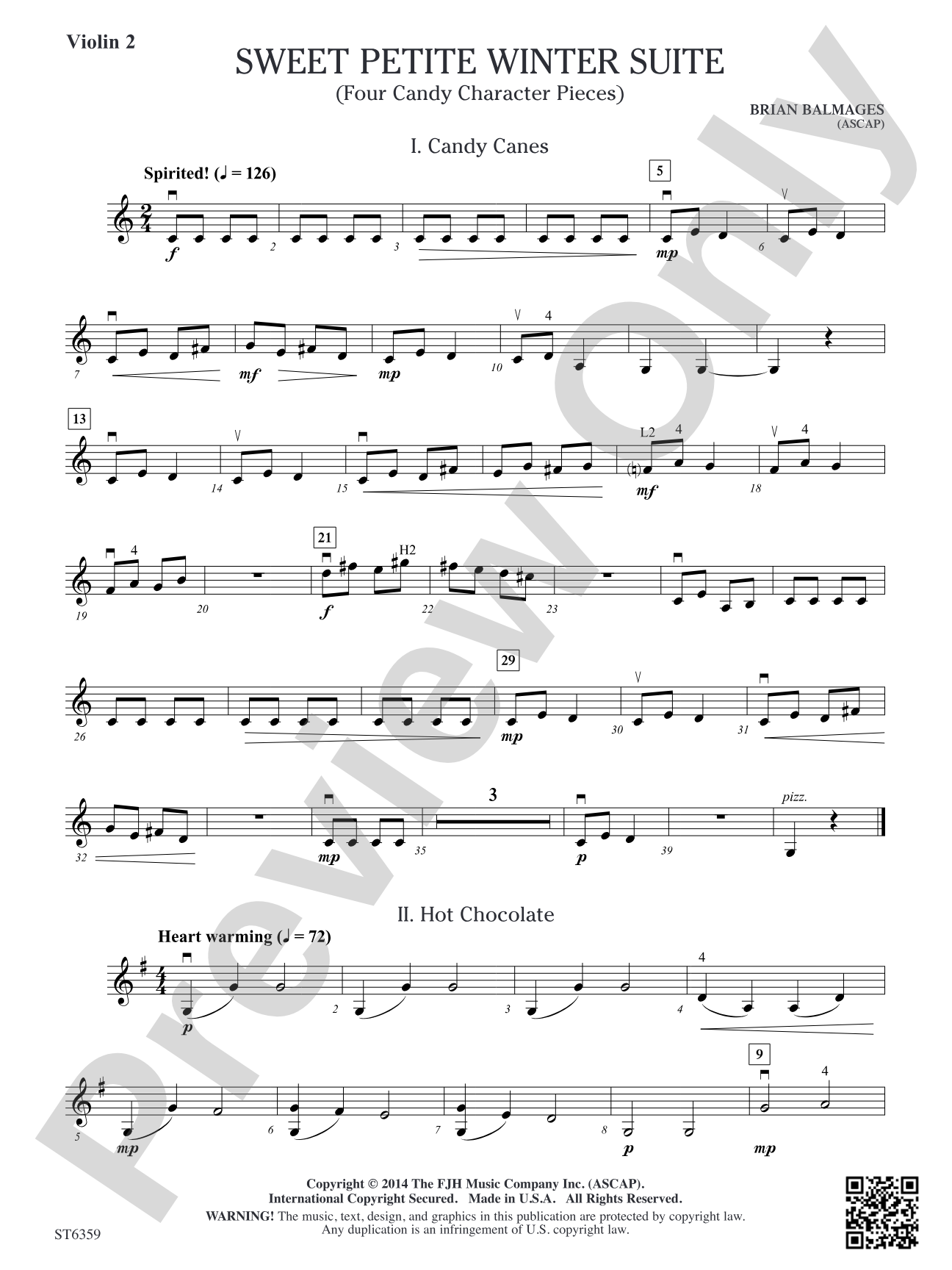 Sweet Petite Winter Suite: Violin 2