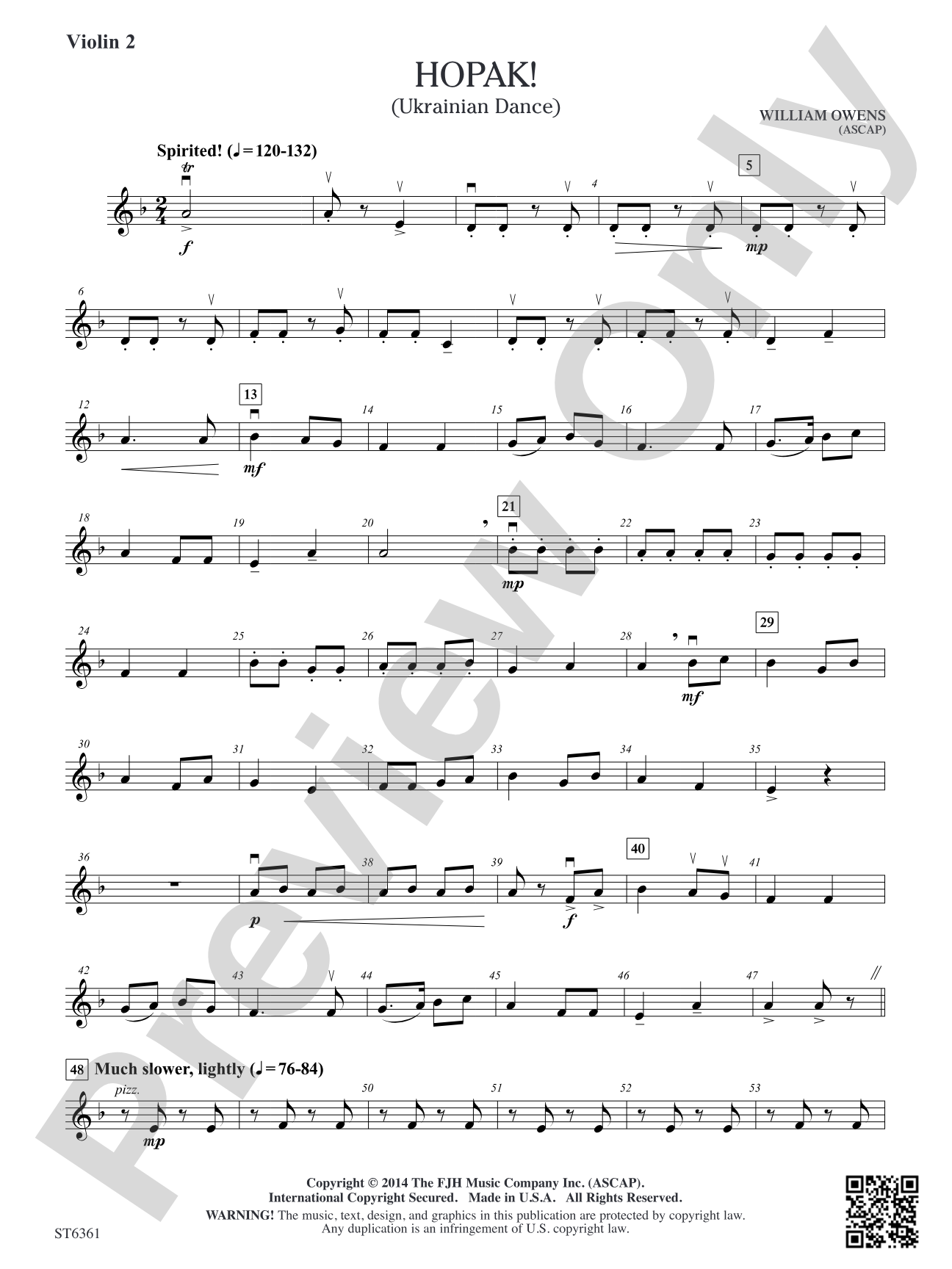 Hopak!: Violin 2
