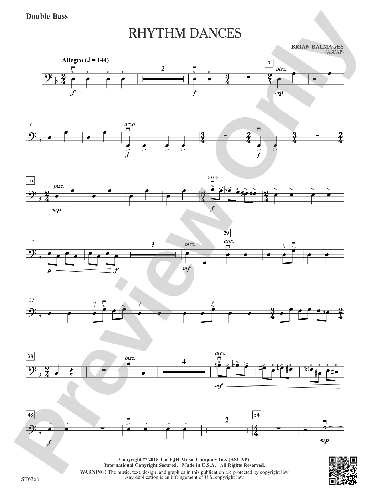 Rhythm Dances: Double Bass