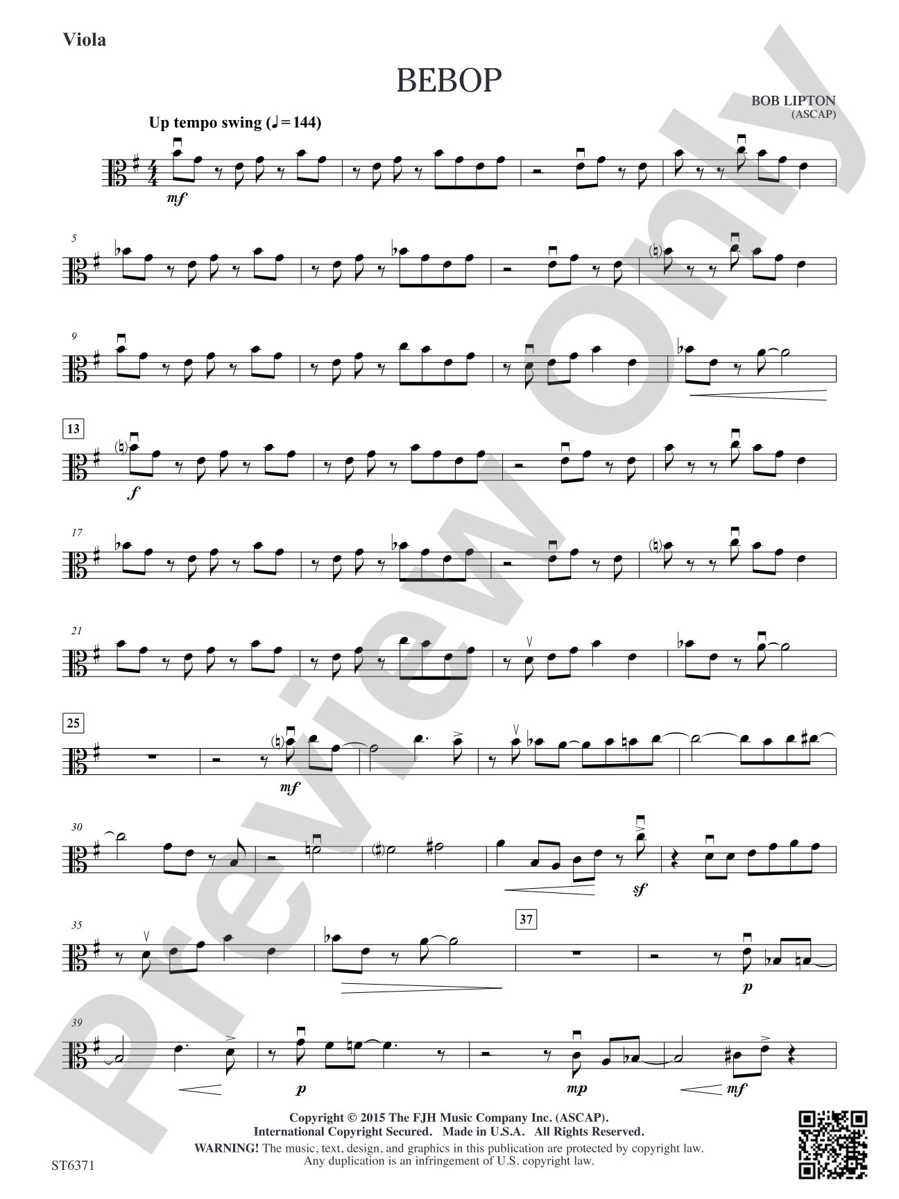 Bebop: Viola