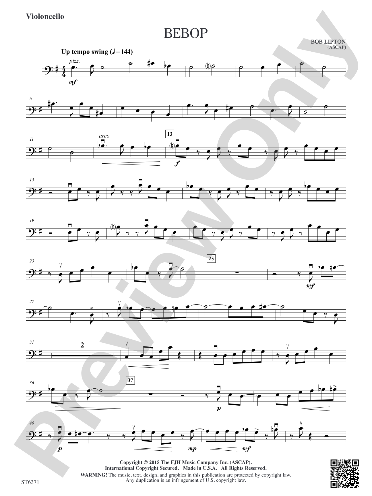 Bebop: Violoncello