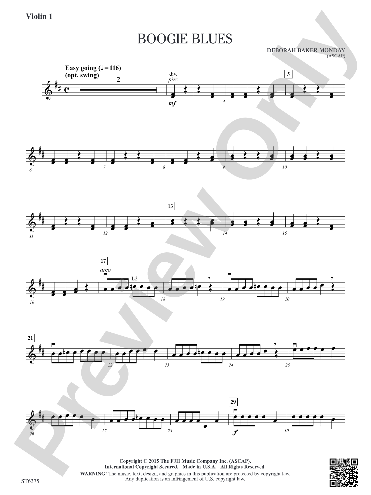 Boogie Blues: Violin 1
