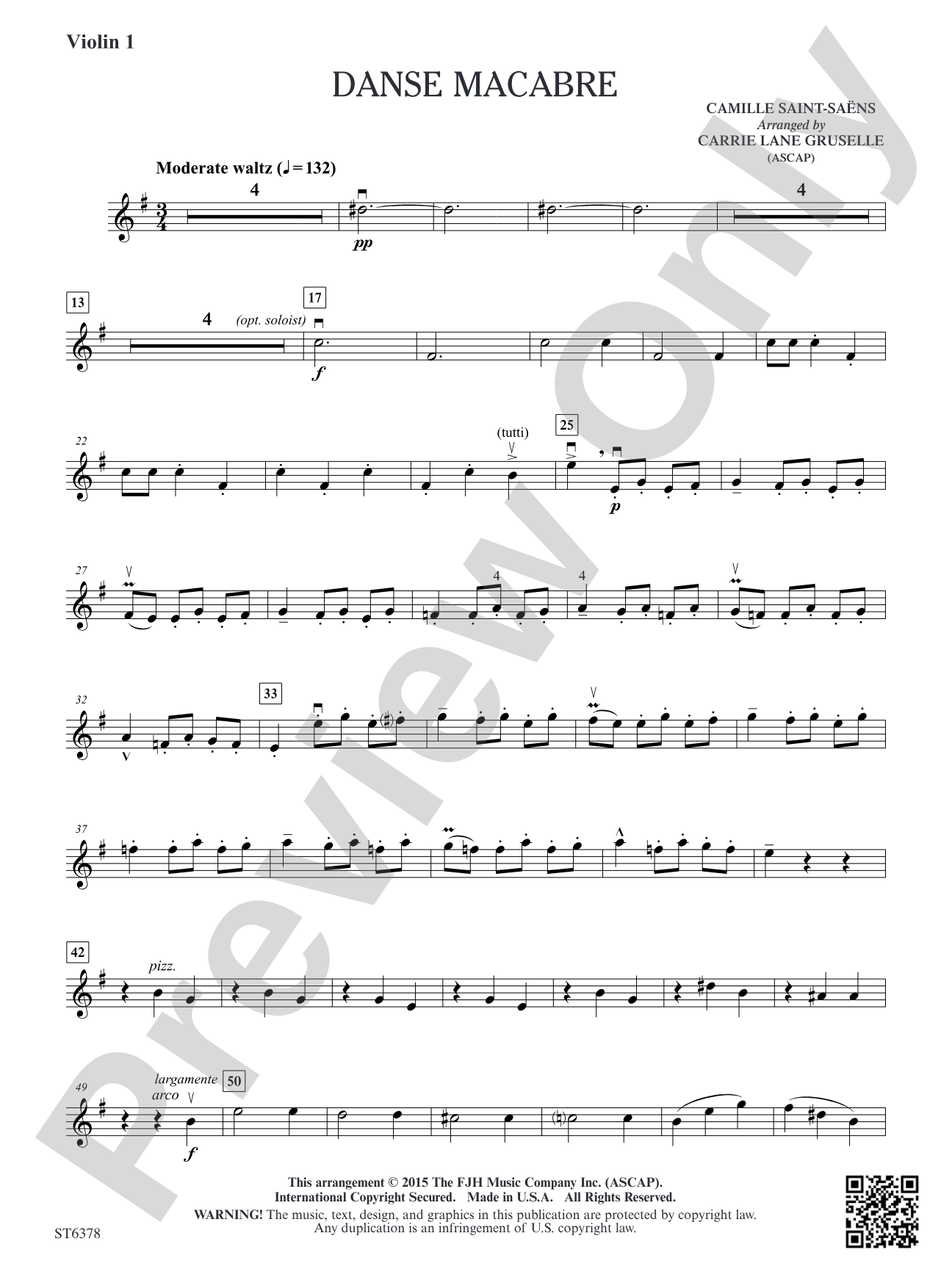 Danse Macabre: Violin 1