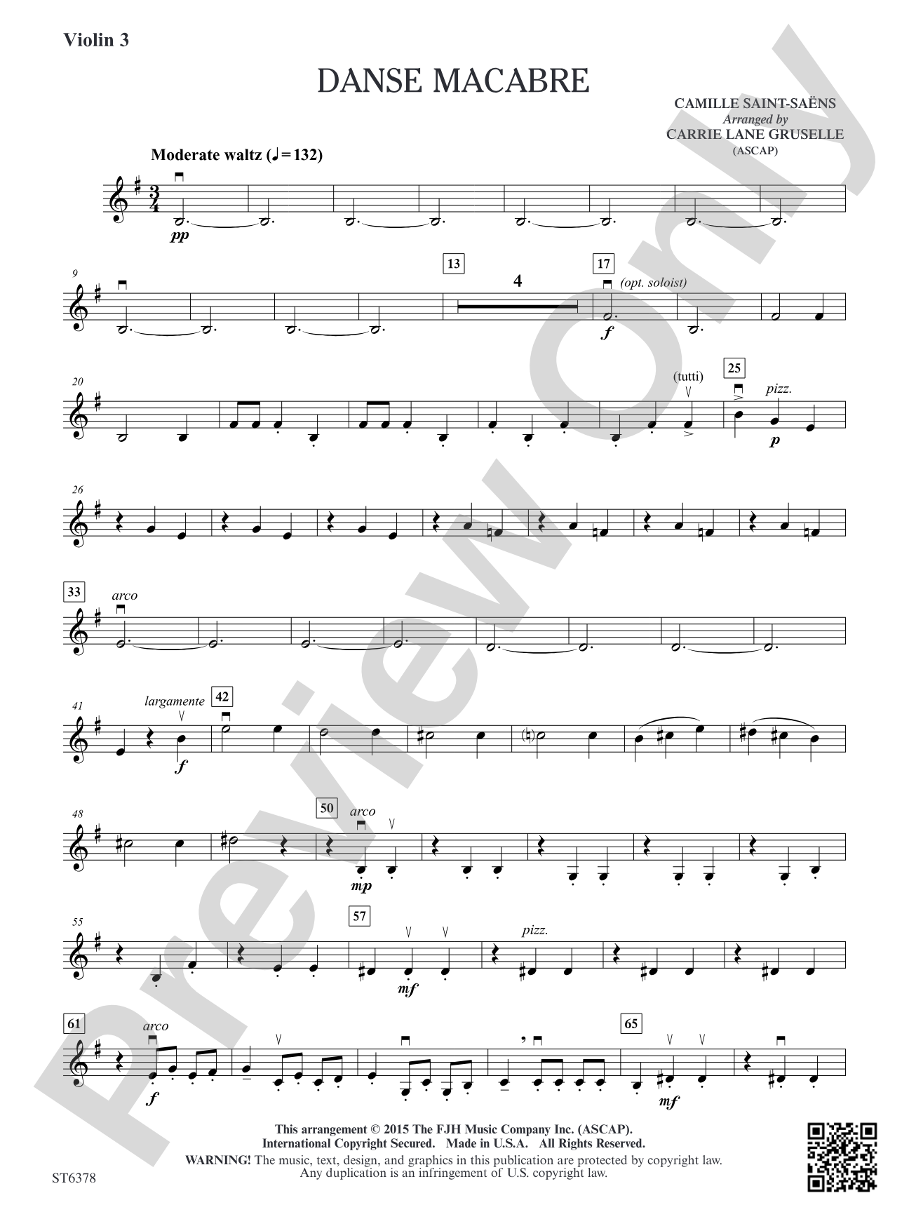 Danse Macabre: Violin 3 (Viola T.C.)