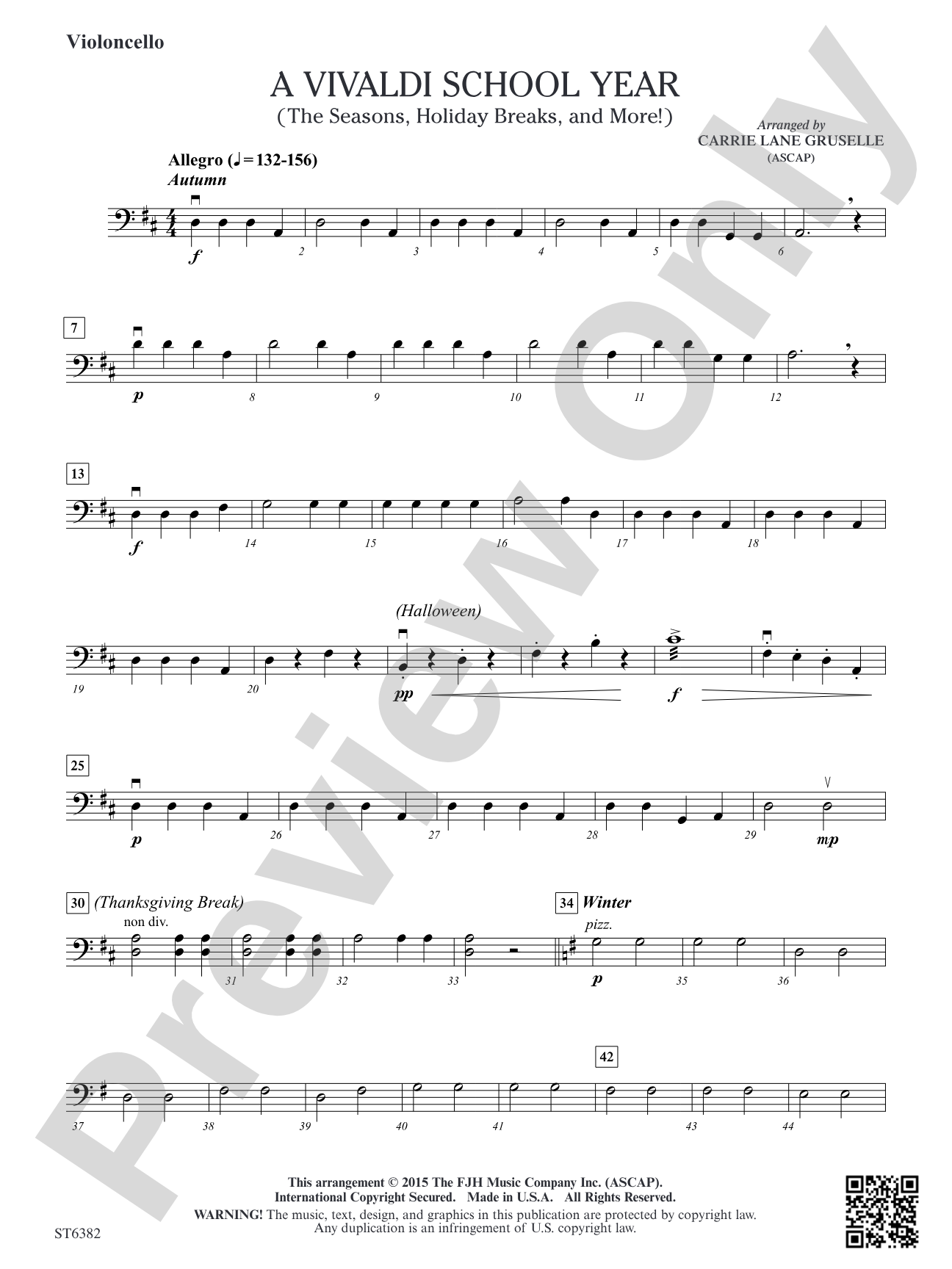A Vivaldi School Year: Violoncello