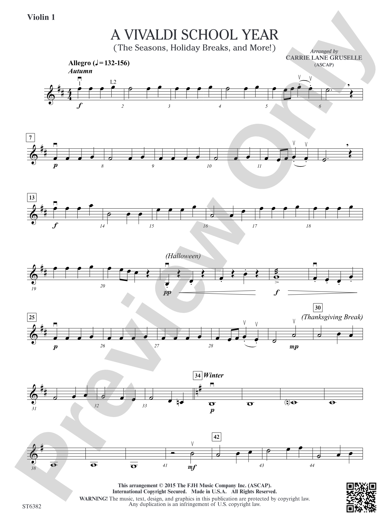 A Vivaldi School Year: Violin 1