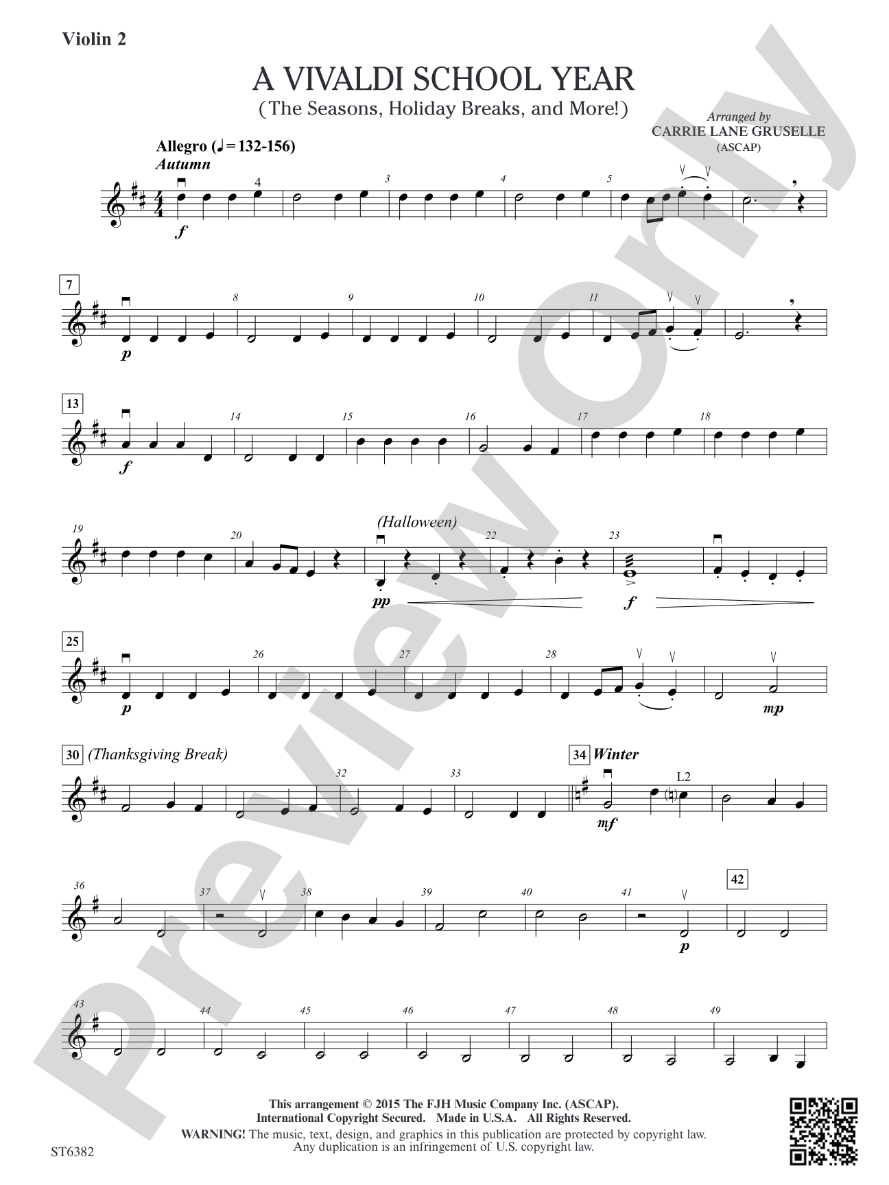 A Vivaldi School Year: Violin 2 (Viola T.C.)