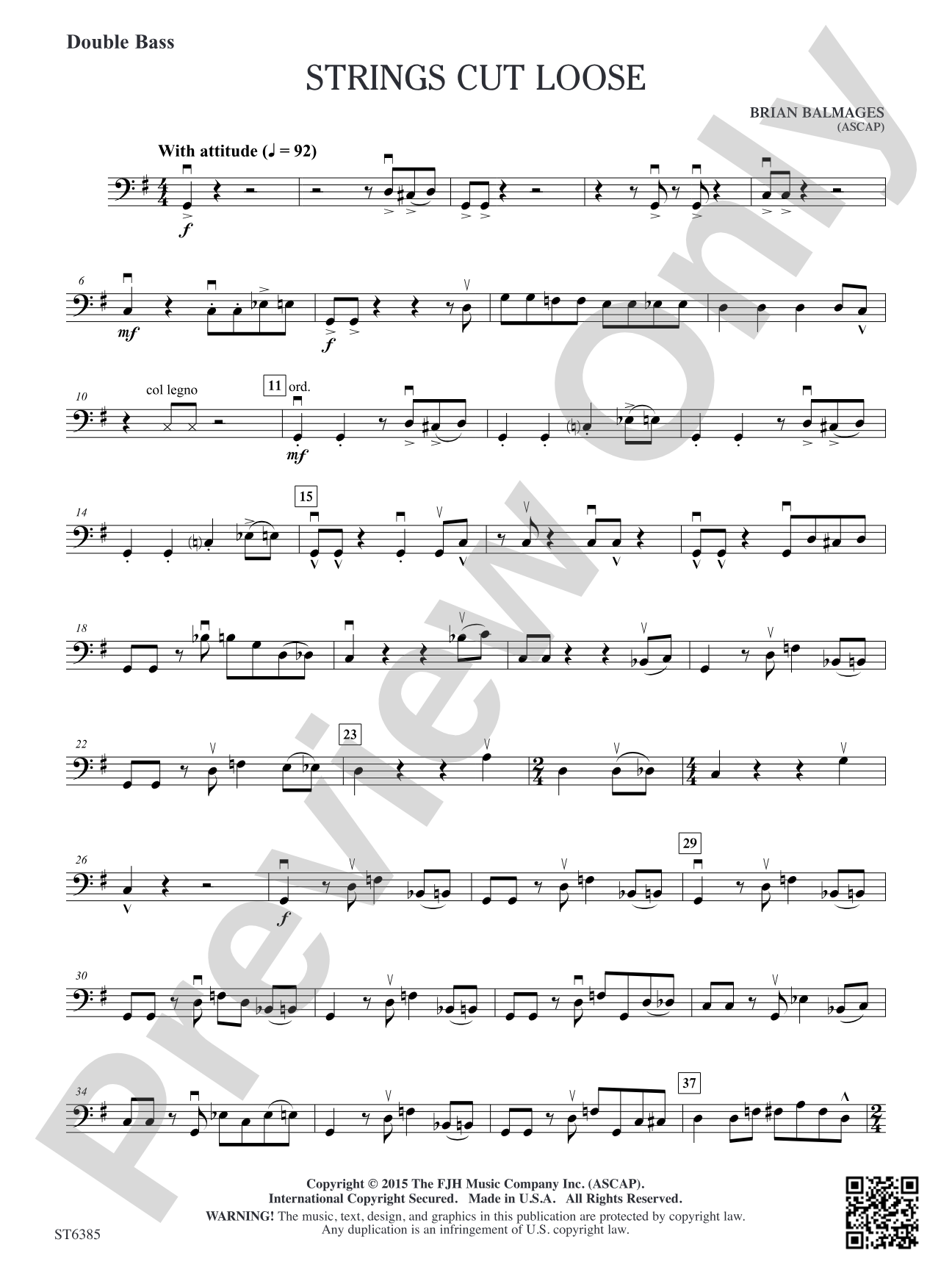 Strings Cut Loose: Double Bass