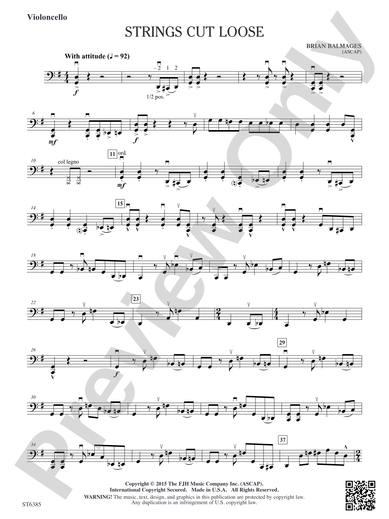 Strings Cut Loose: Violoncello