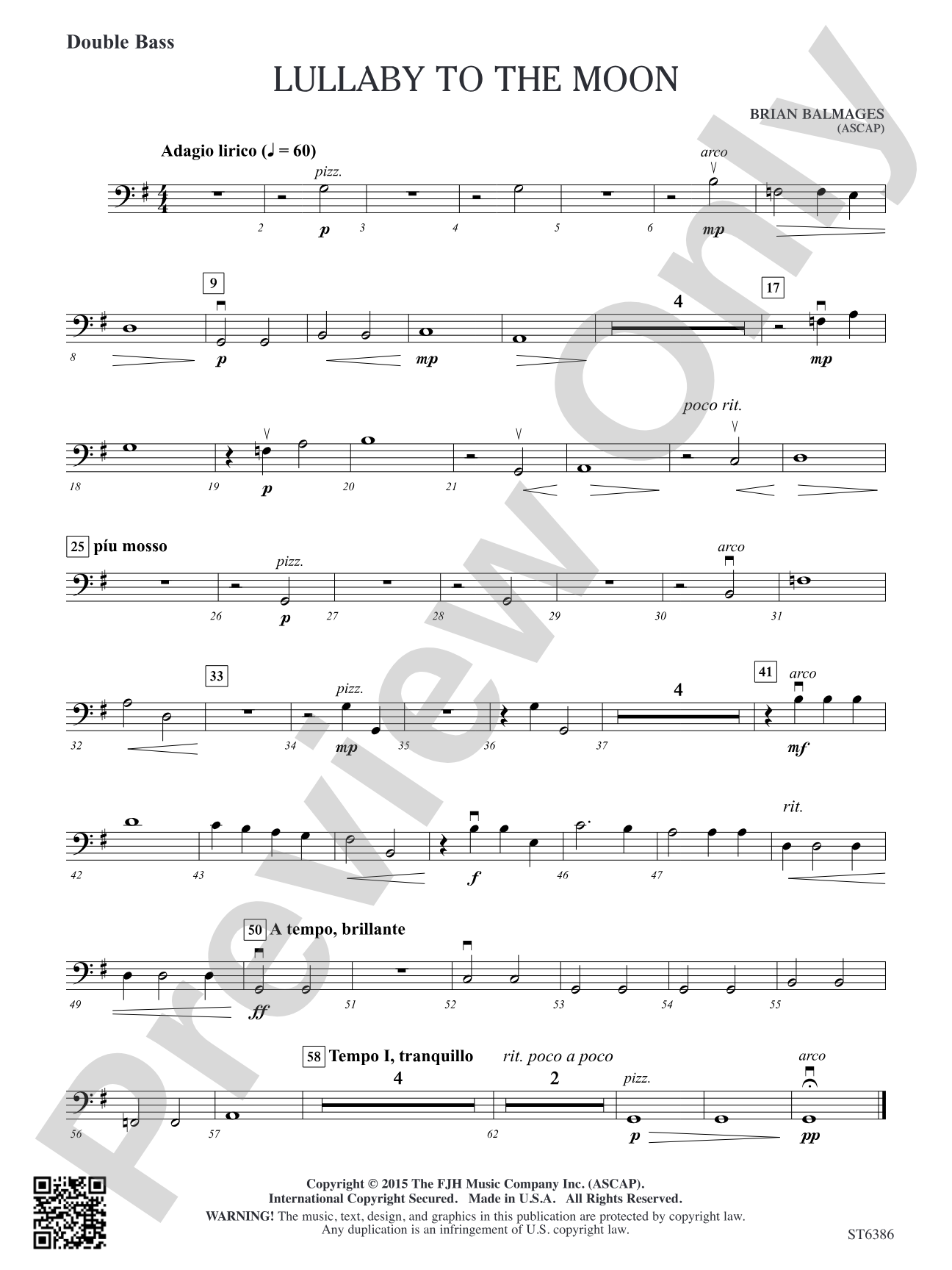 Lullaby to the Moon: Double Bass
