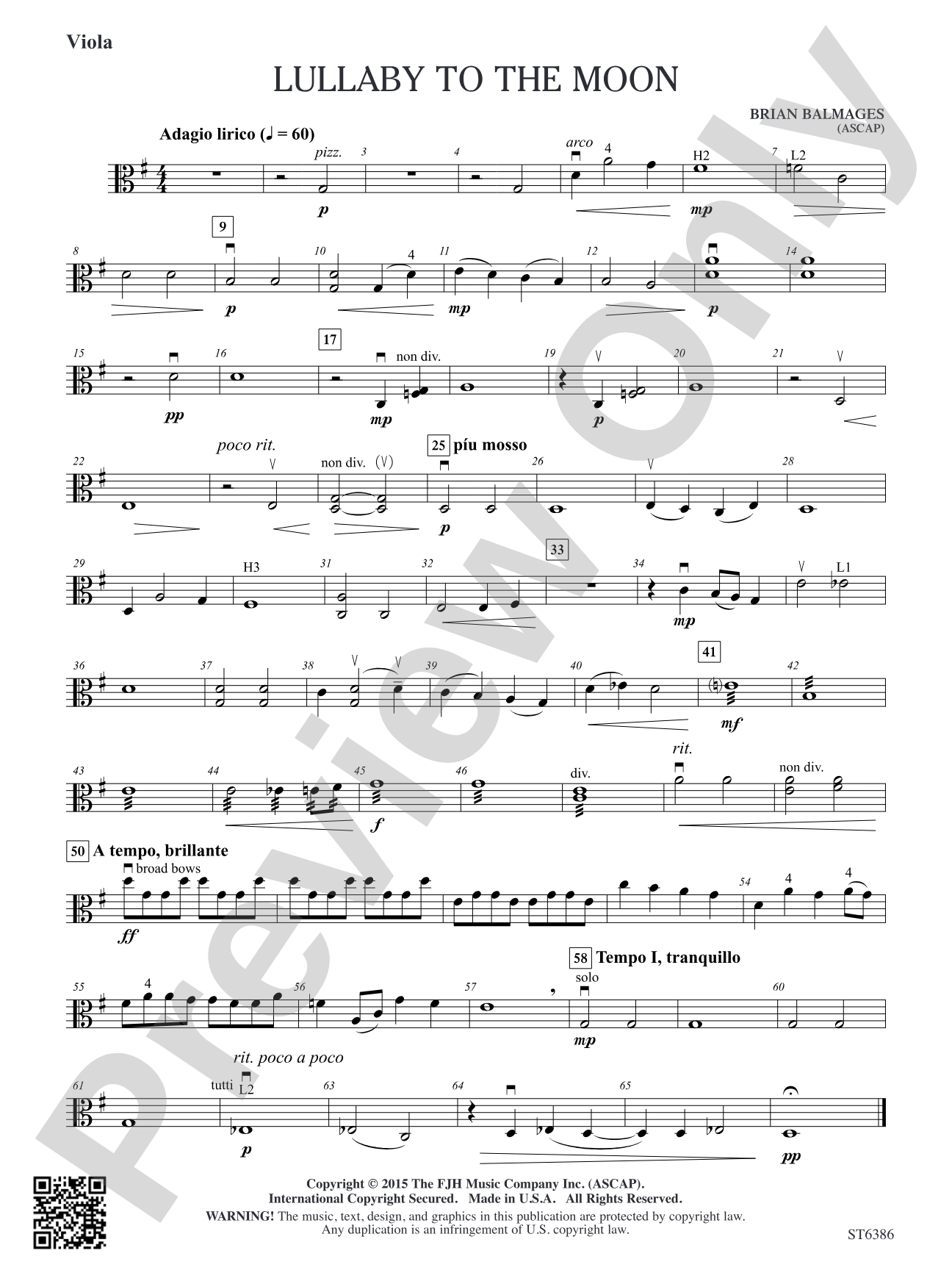 Lullaby to the Moon: Viola