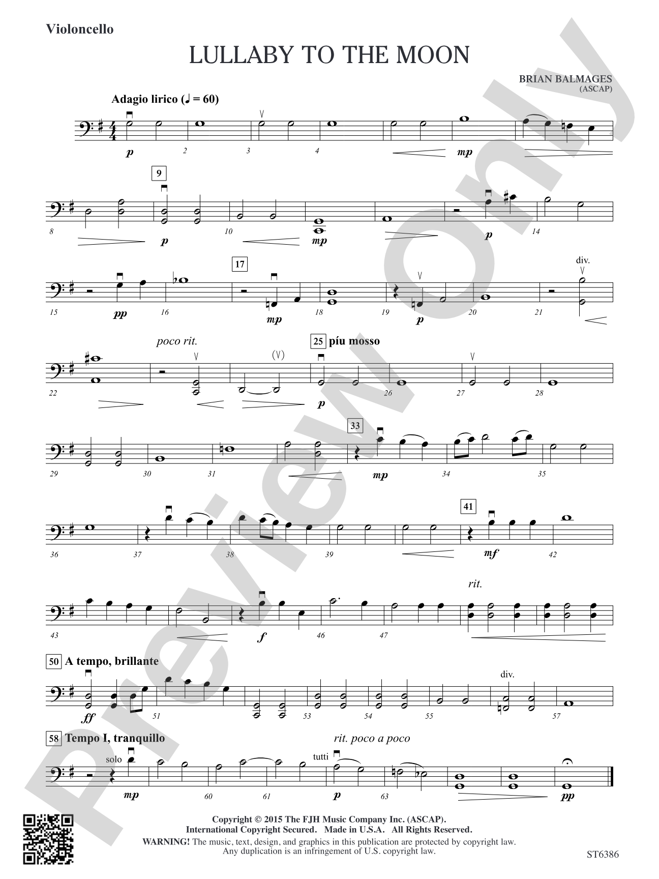 Lullaby to the Moon: Violoncello
