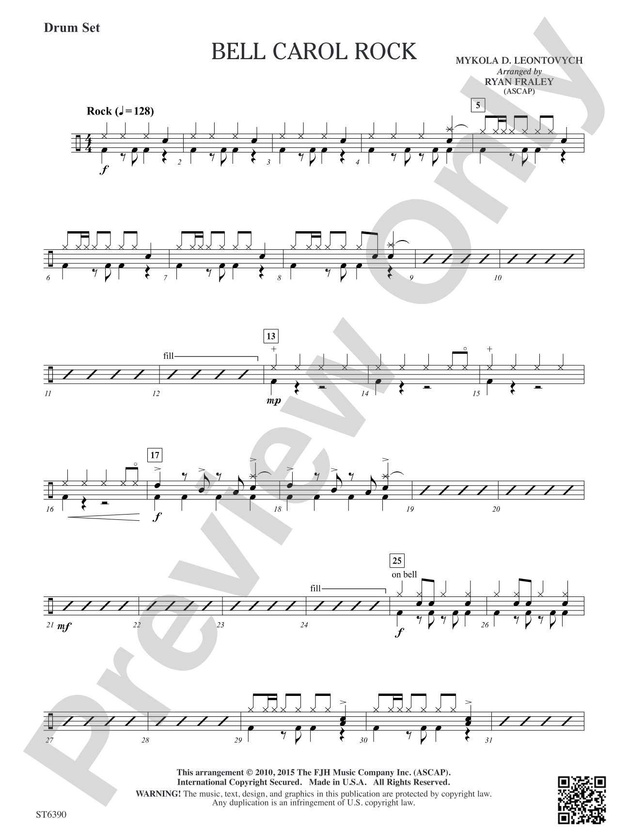 Bell Carol Rock: Drum Set