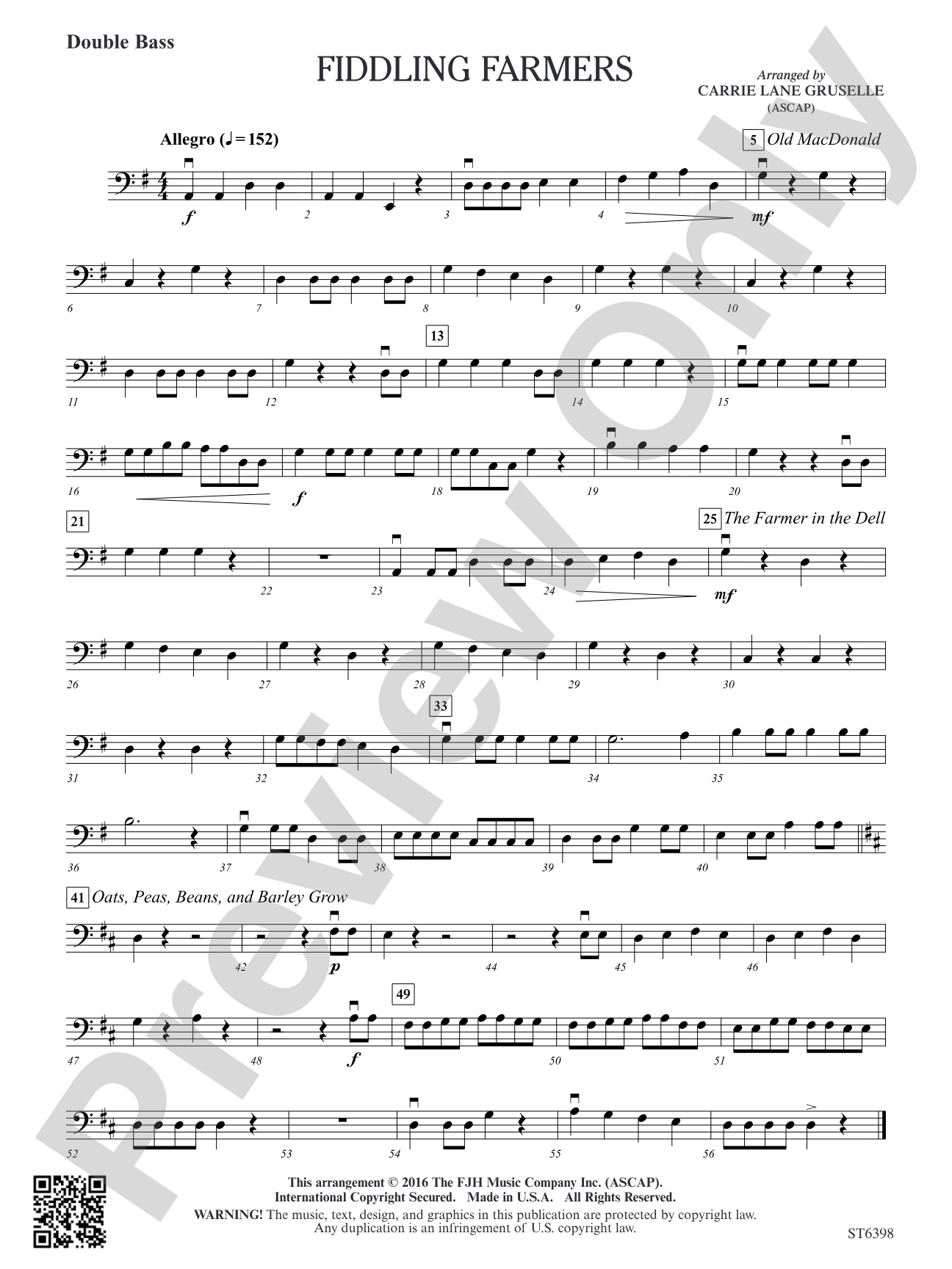 Fiddling Farmers: Double Bass