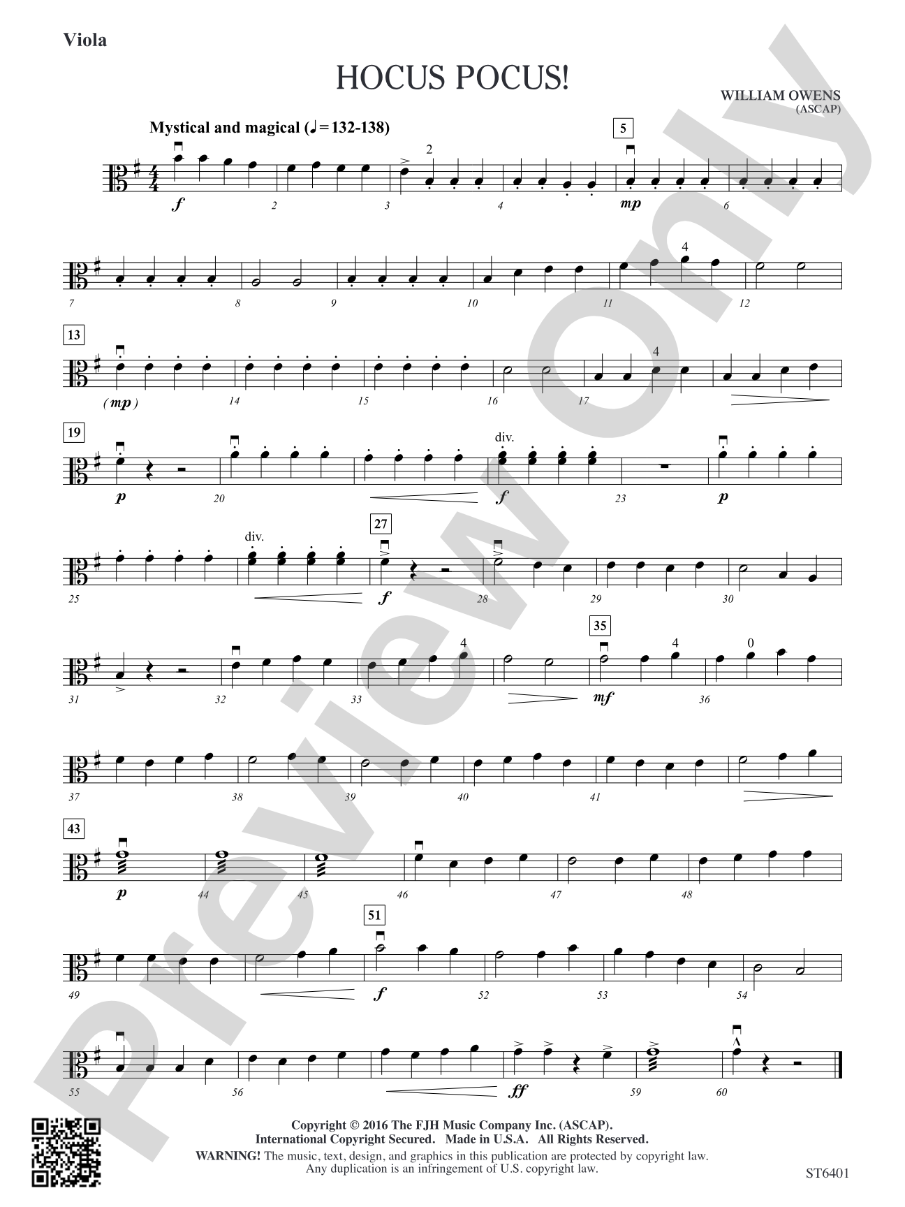 Hocus Pocus!: Viola