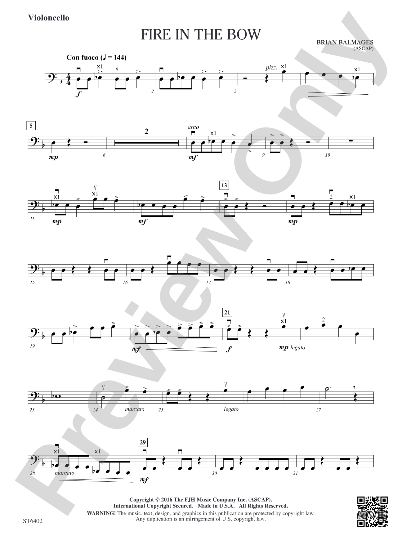 Fire in the Bow: Violoncello