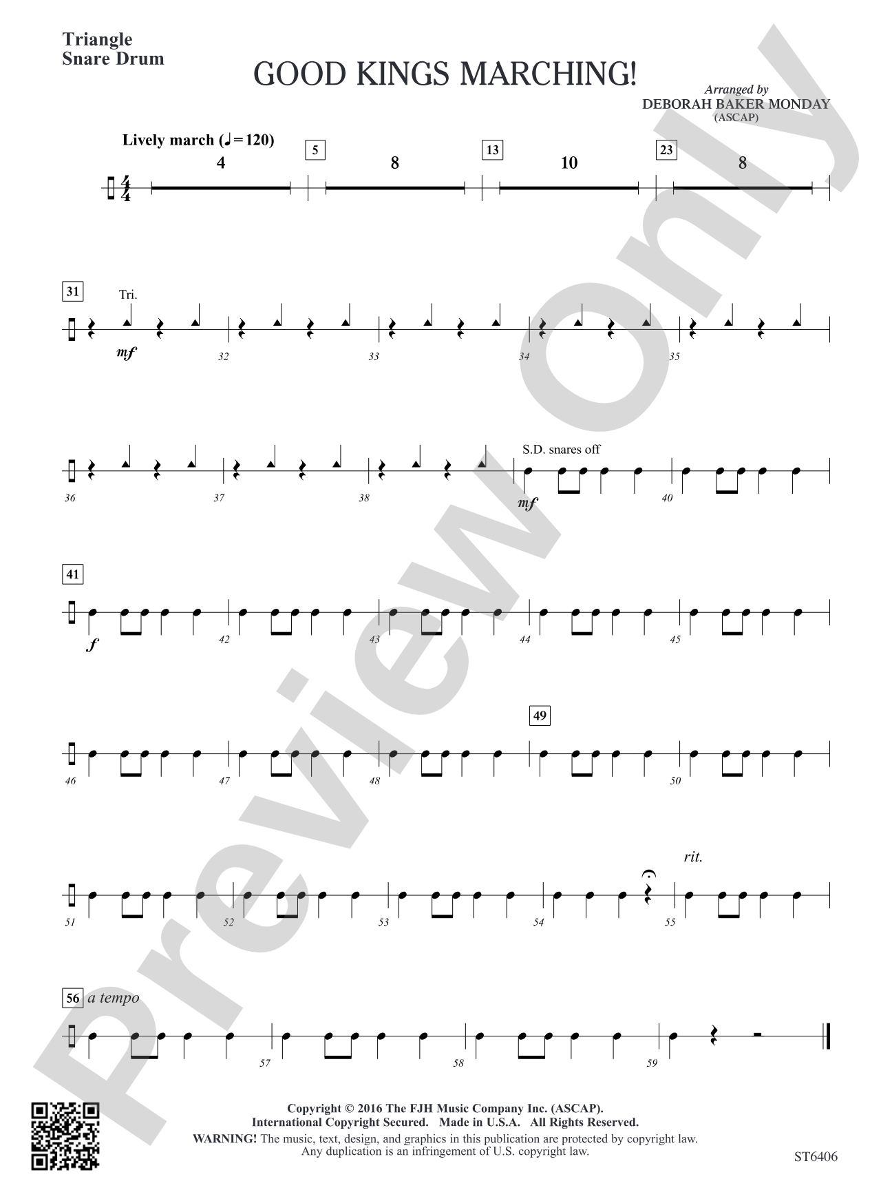 Good Kings Marching!: Triangle/Snare Drum
