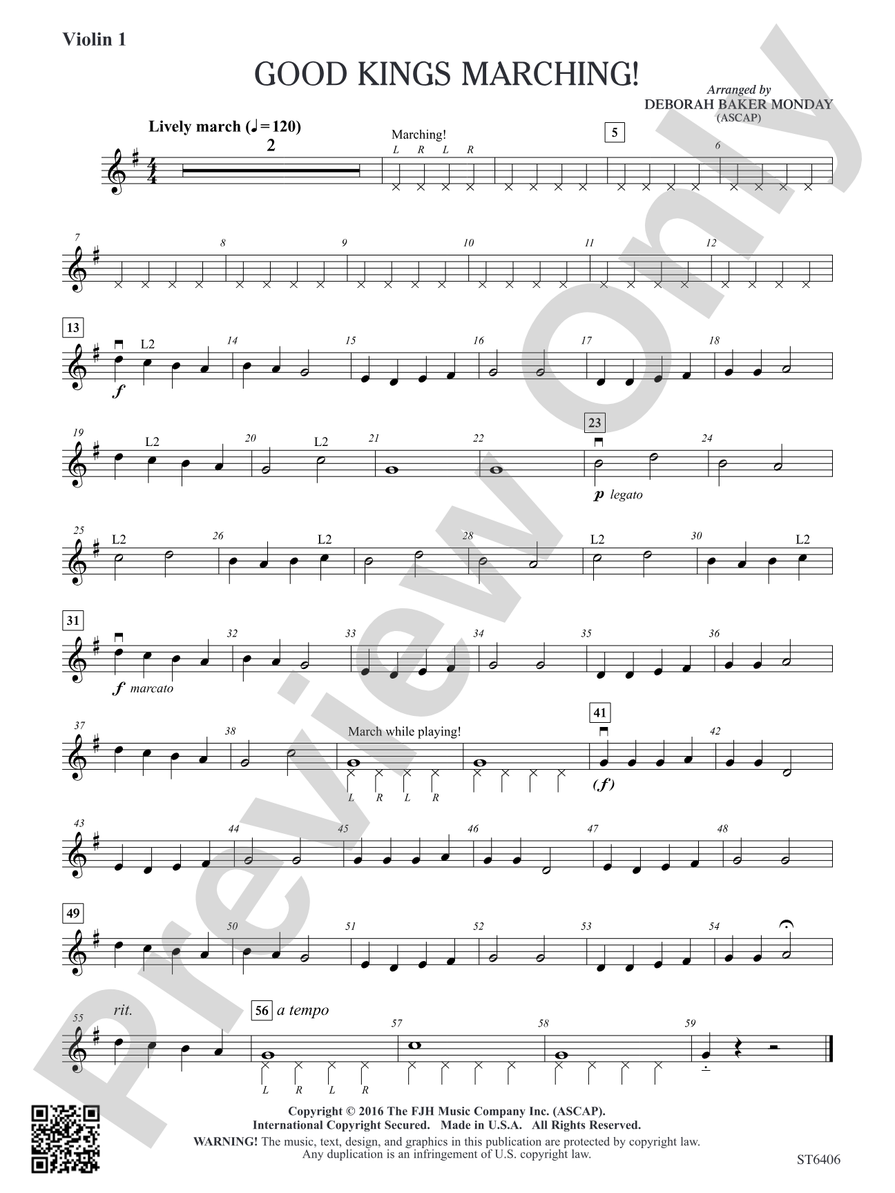 Good Kings Marching!: Violin 1