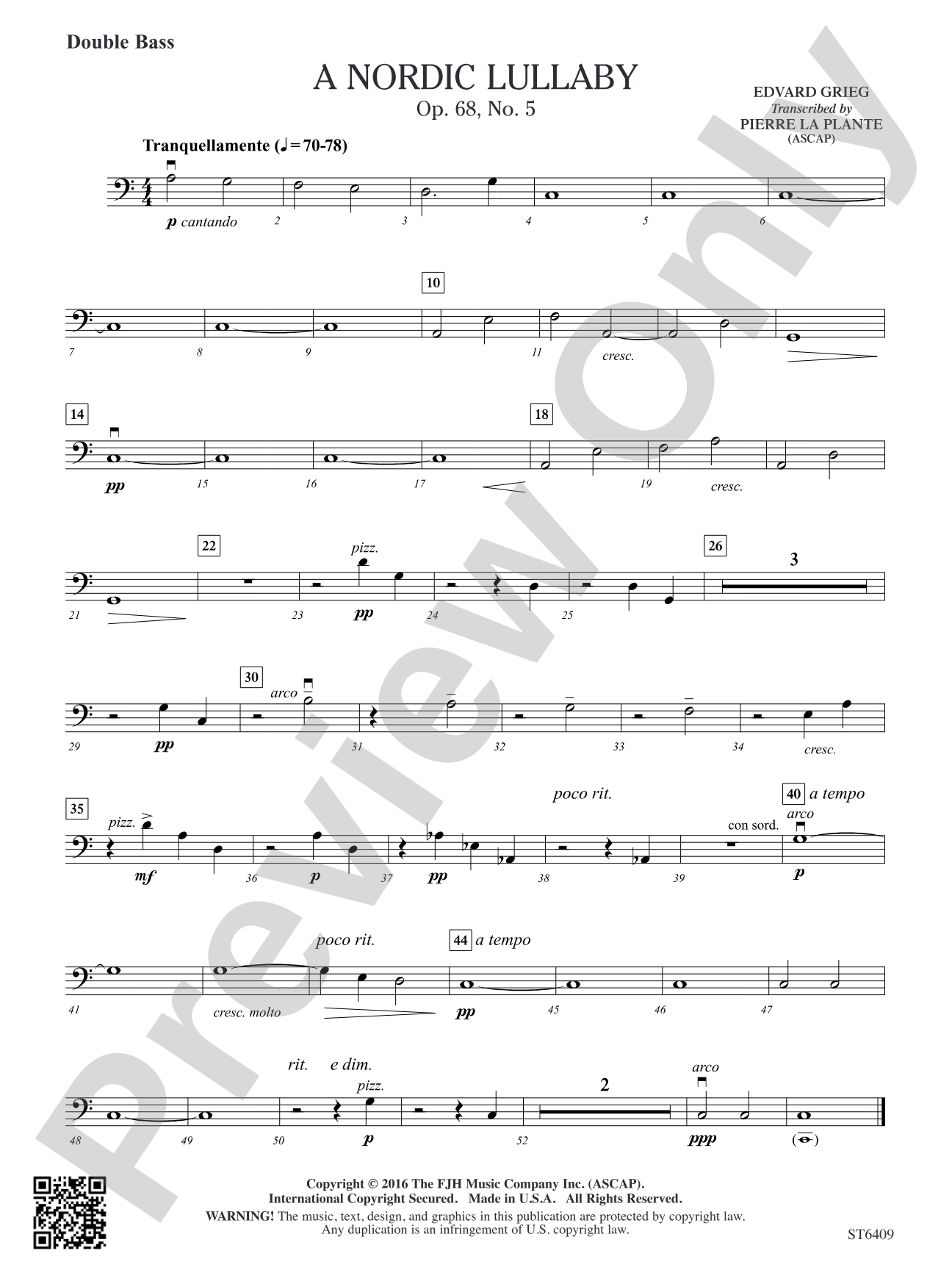 A Nordic Lullaby: Double Bass