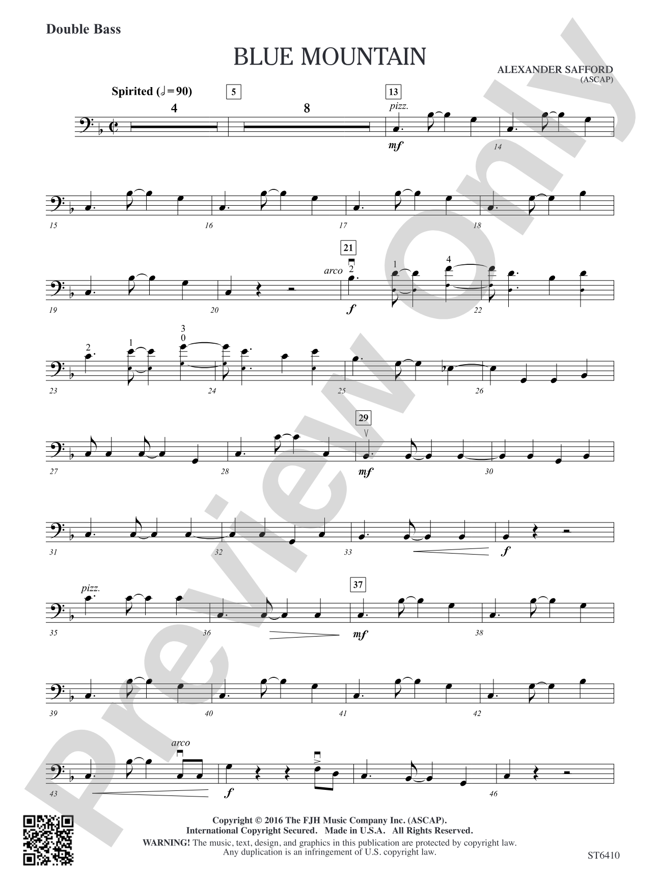 Blue Mountain: Double Bass