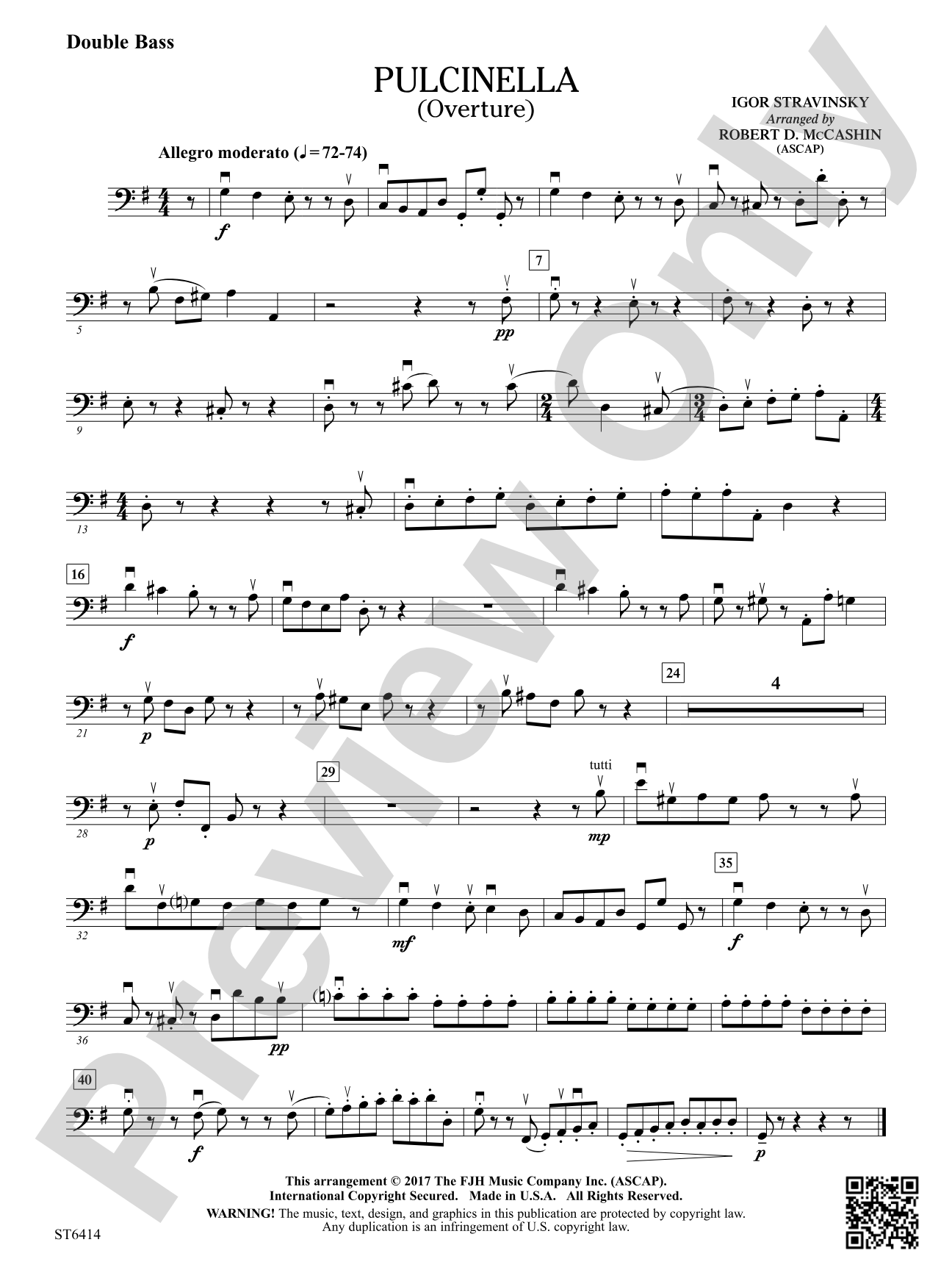 Puicinella: Double Bass