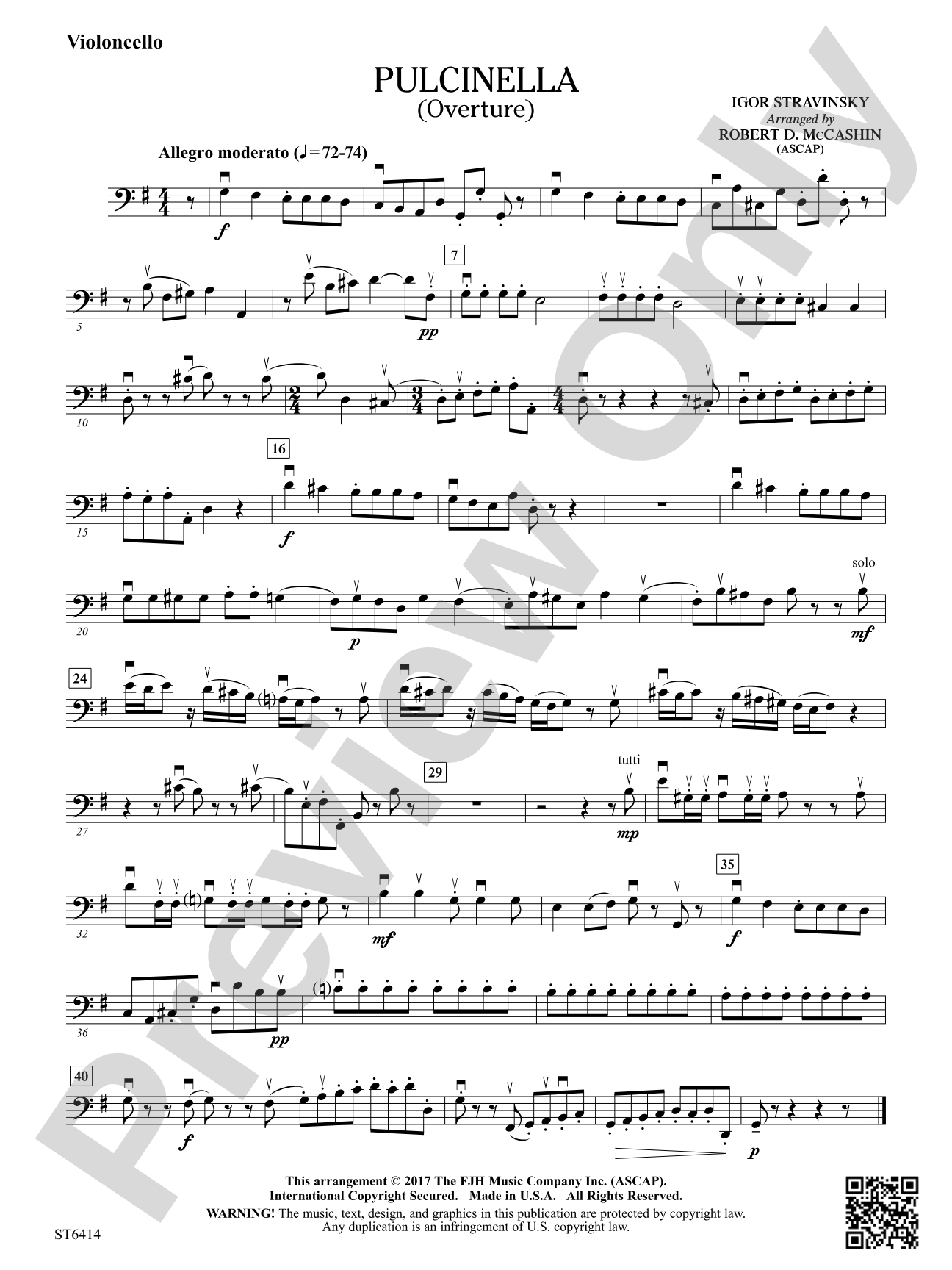 Puicinella: Violoncello
