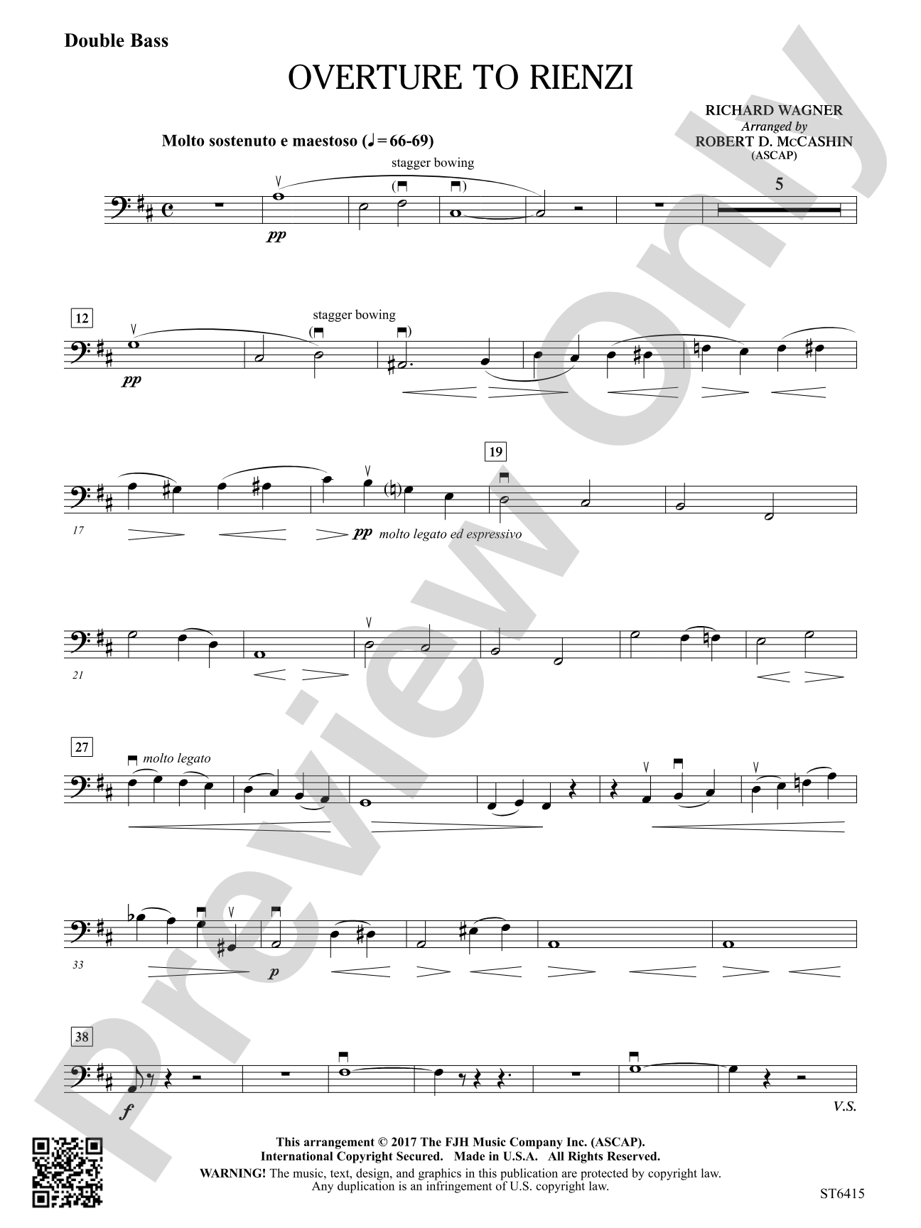 Overture to Rienzi: Double Bass