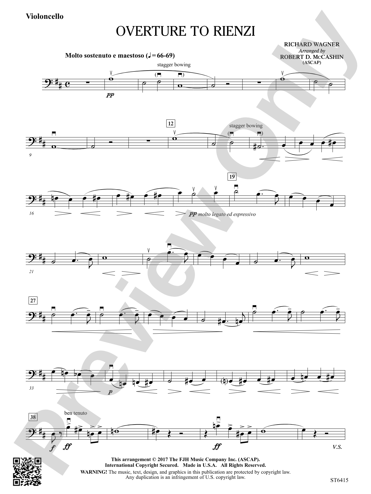 Overture to Rienzi: Violoncello